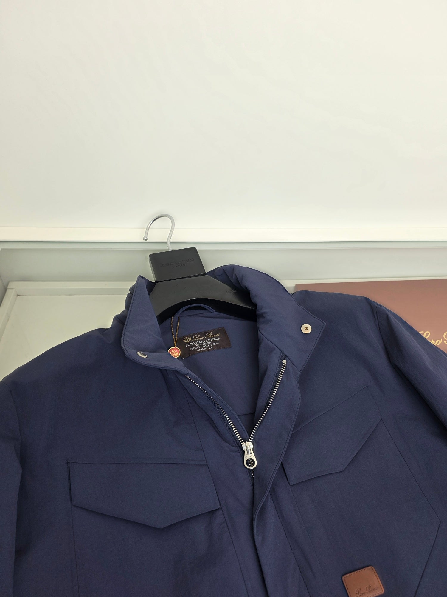 White, Black and Blue Jacket - FashionHype.xyz