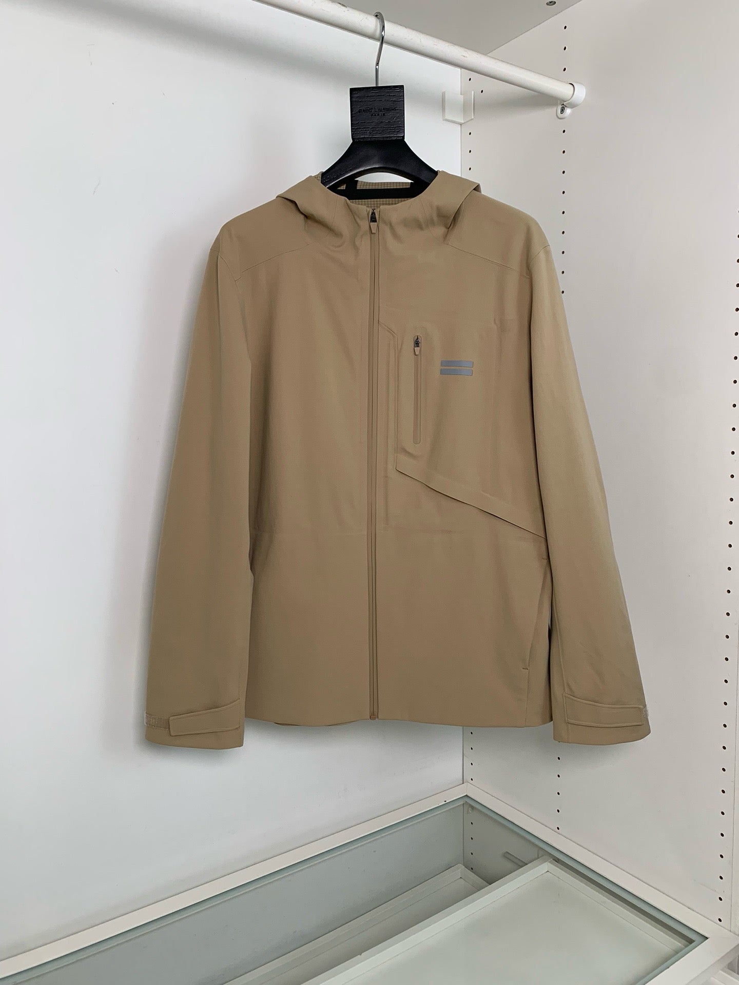 Beige and Navy blue Jacket - FashionHype.xyz