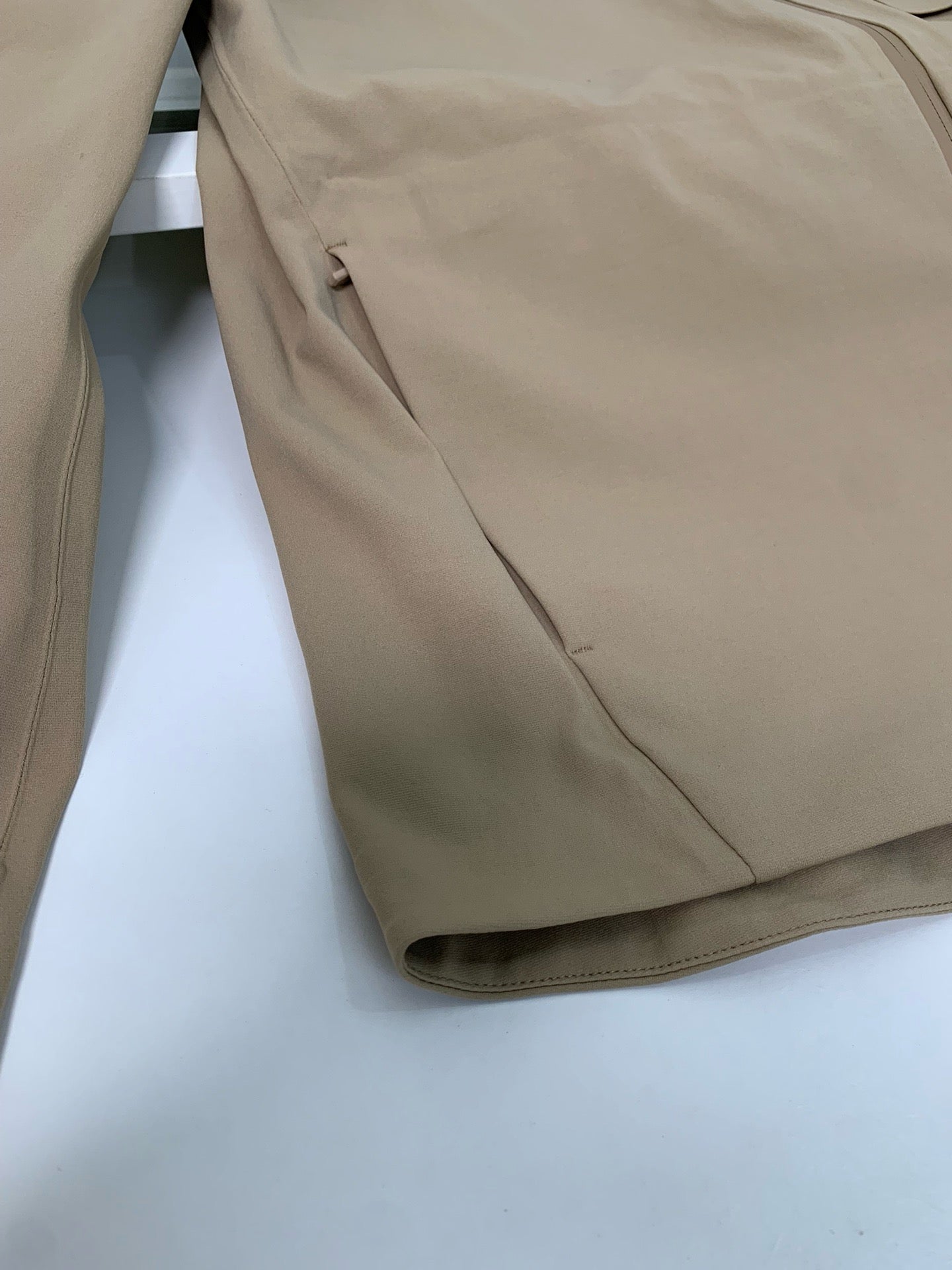 Beige and Navy blue Jacket - FashionHype.xyz