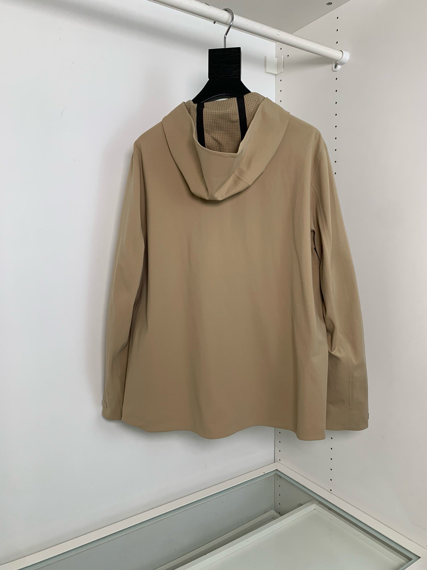 Beige and Navy blue Jacket - FashionHype.xyz