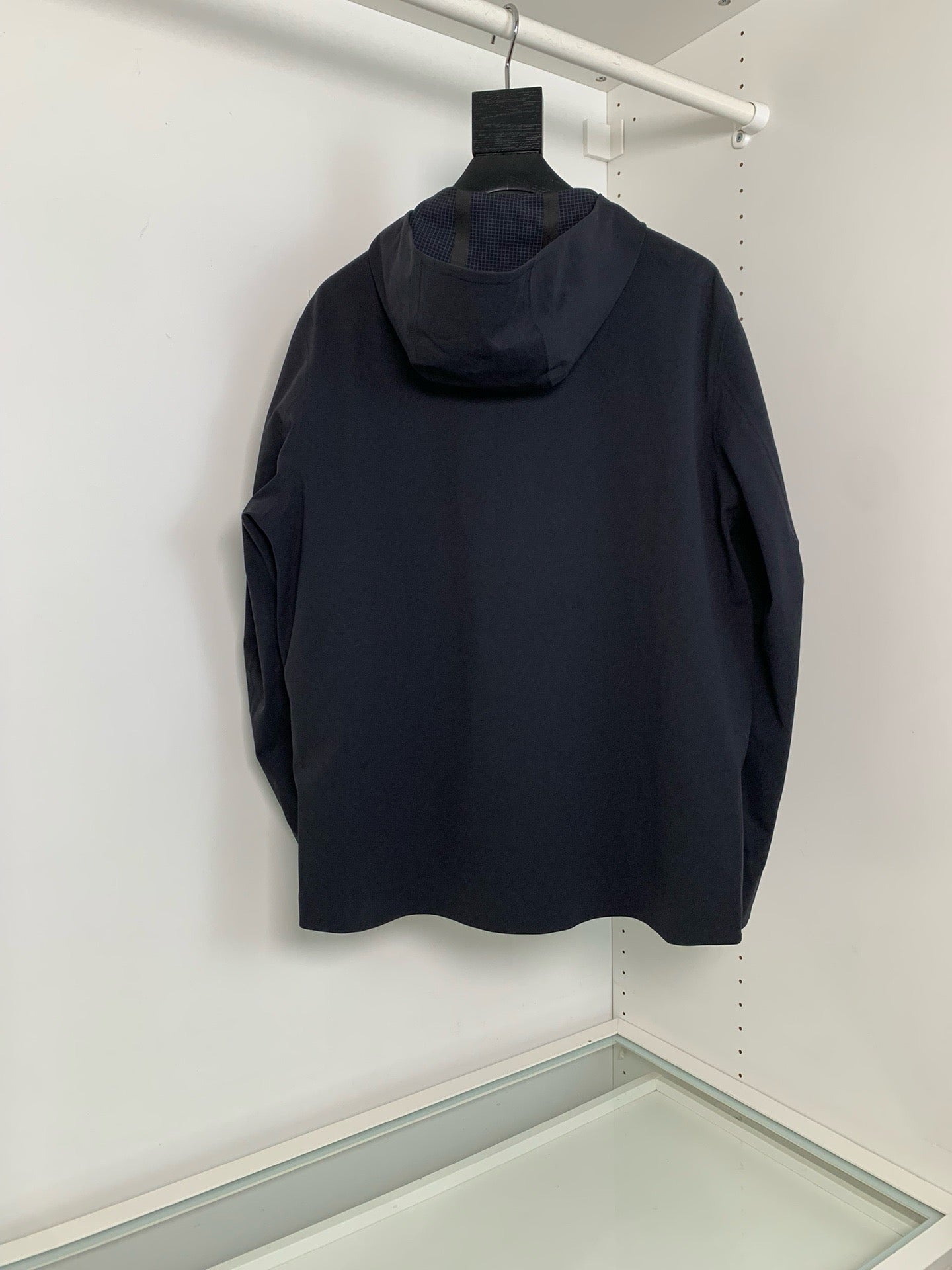 Beige and Navy blue Jacket - FashionHype.xyz