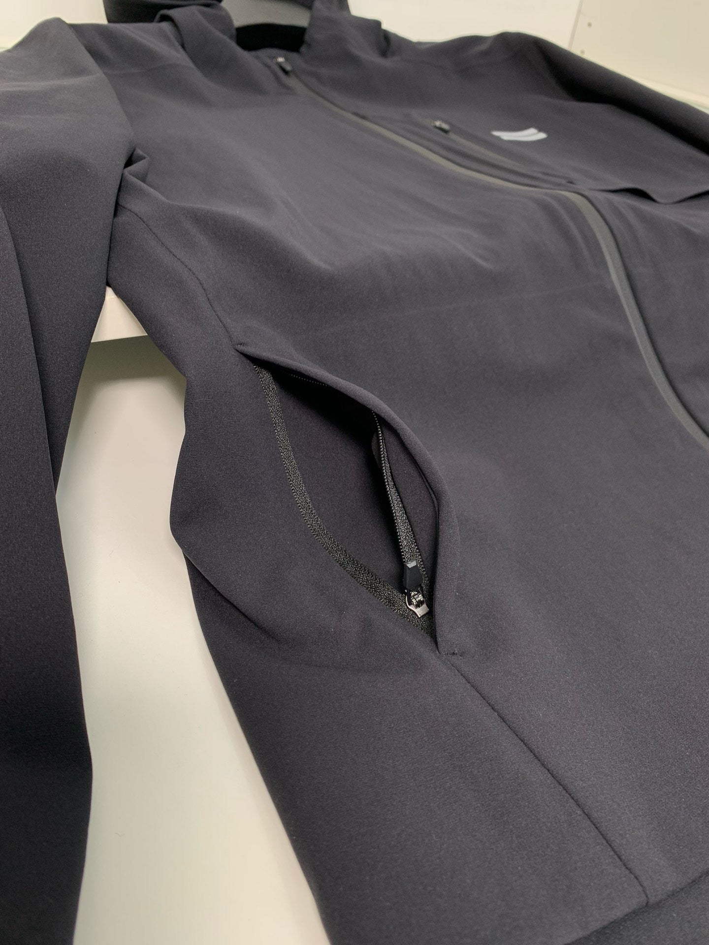 Beige and Navy blue Jacket - FashionHype.xyz