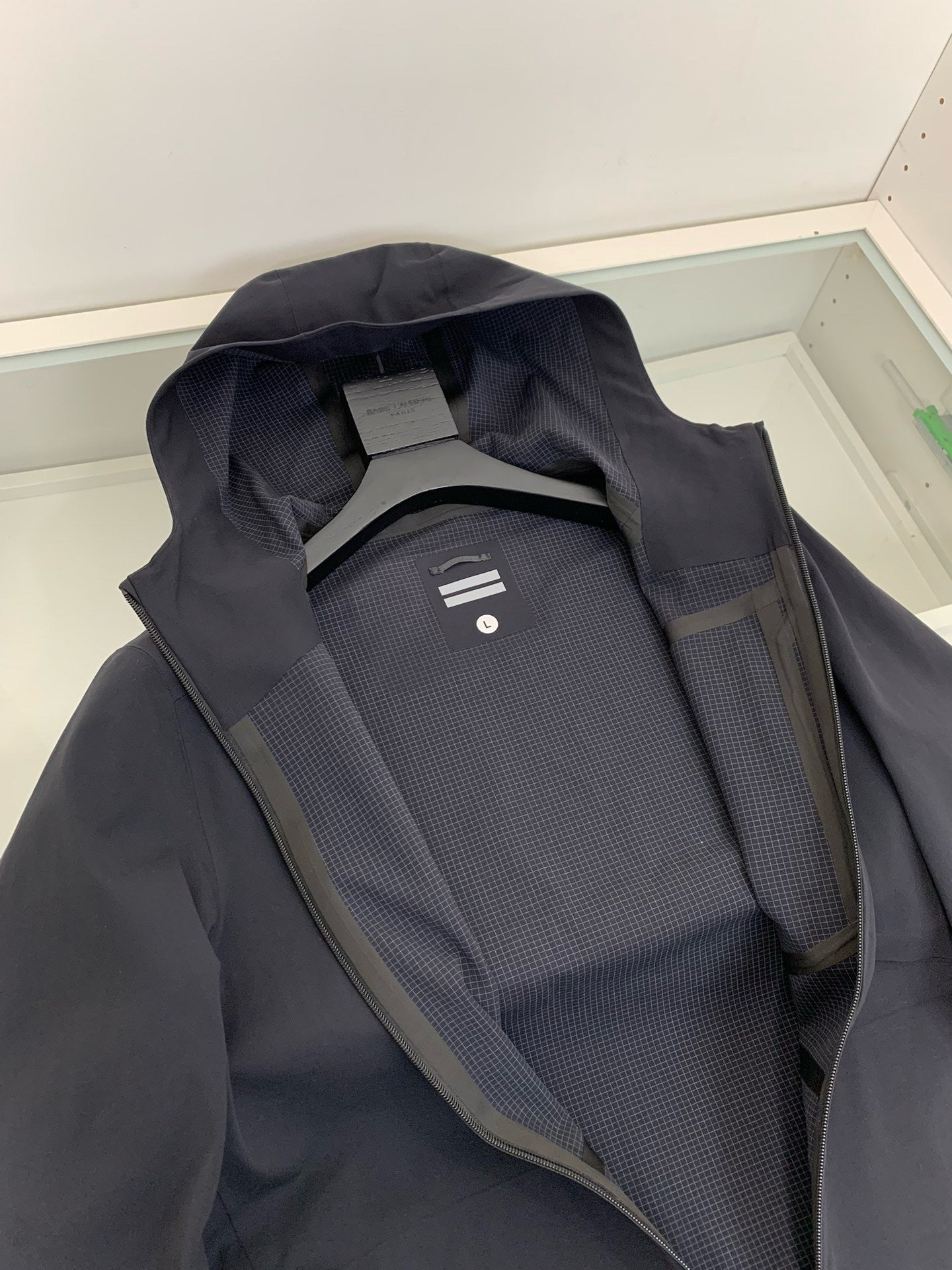 Beige and Navy blue Jacket - FashionHype.xyz