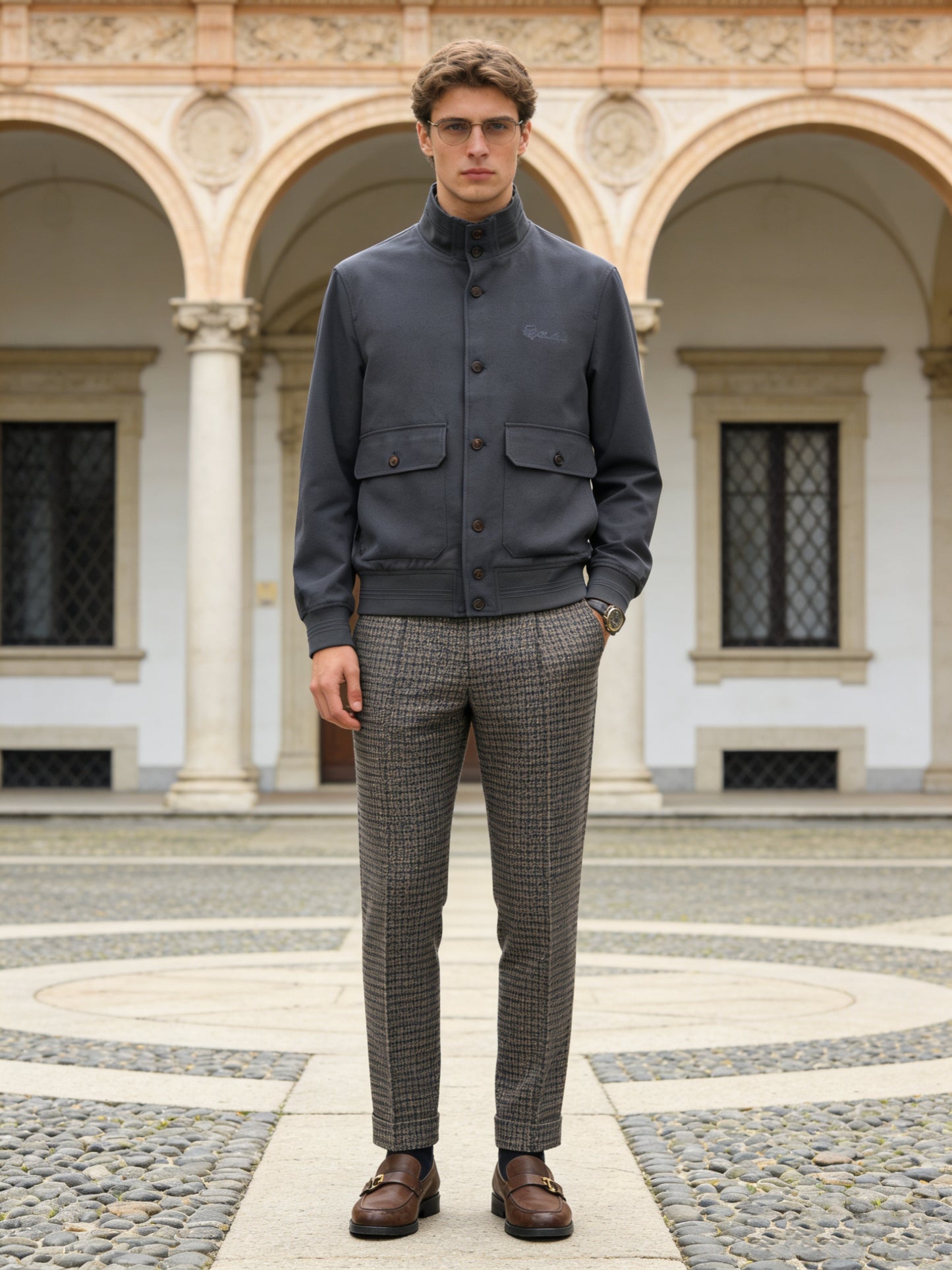 Grey, Black and Light grey Jacket - FashionHype.xyz