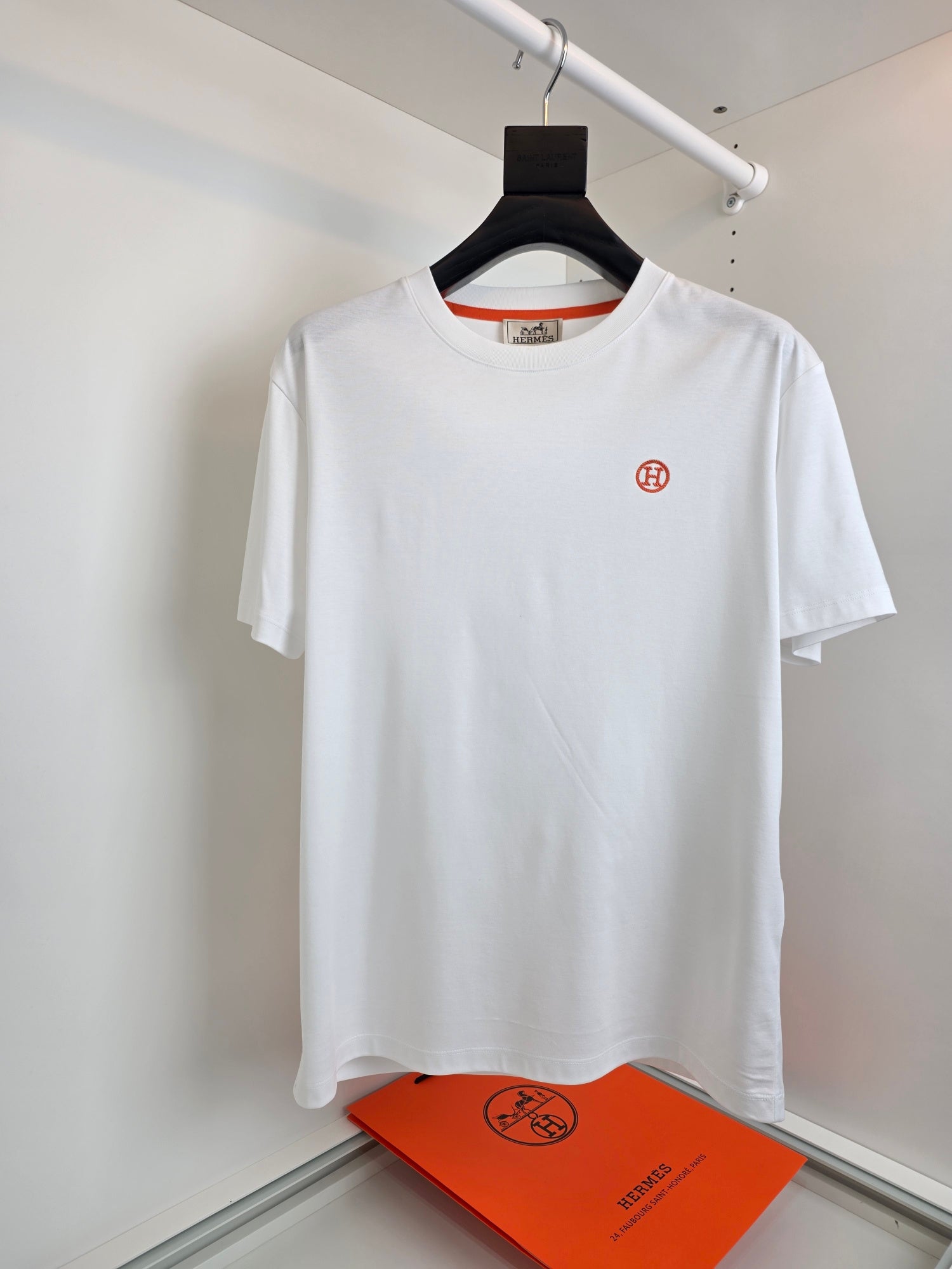 White, Grey and Black T-Shirt - FashionHype.xyz