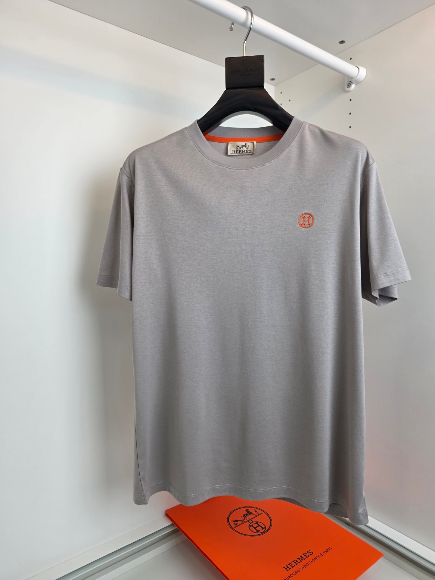 White, Grey and Black T-Shirt - FashionHype.xyz