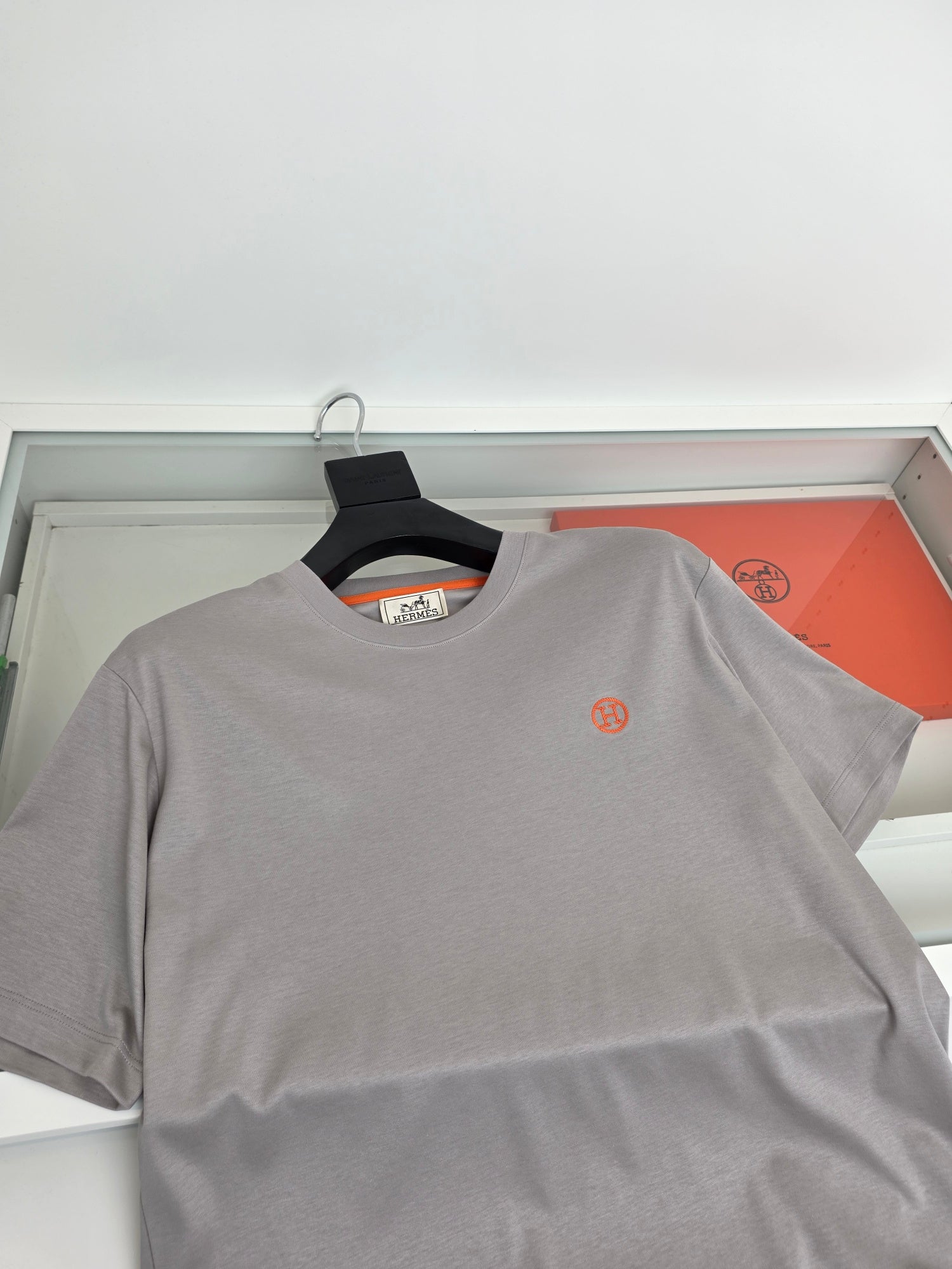 White, Grey and Black T-Shirt - FashionHype.xyz