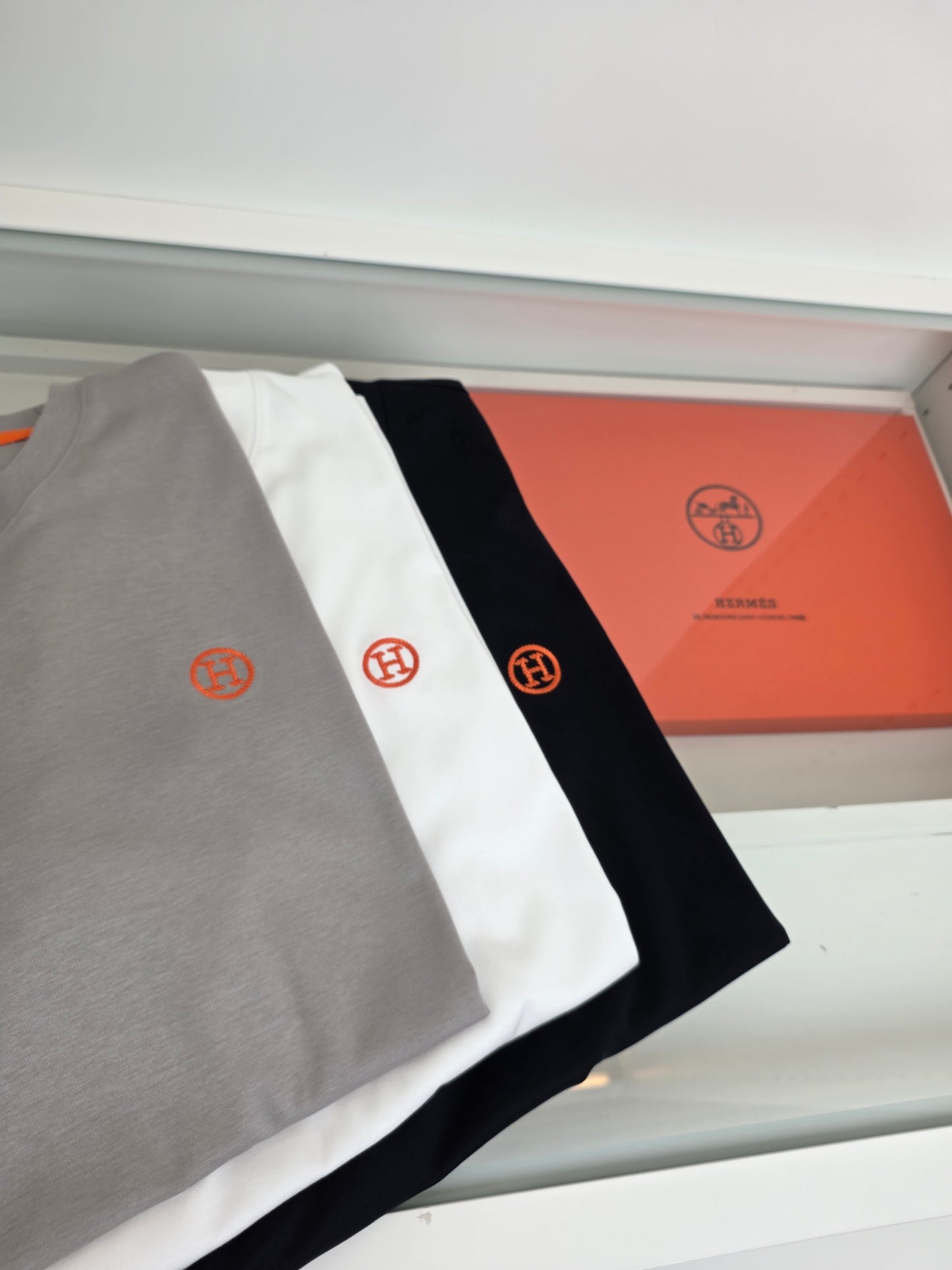 White, Grey and Black T-Shirt - FashionHype.xyz