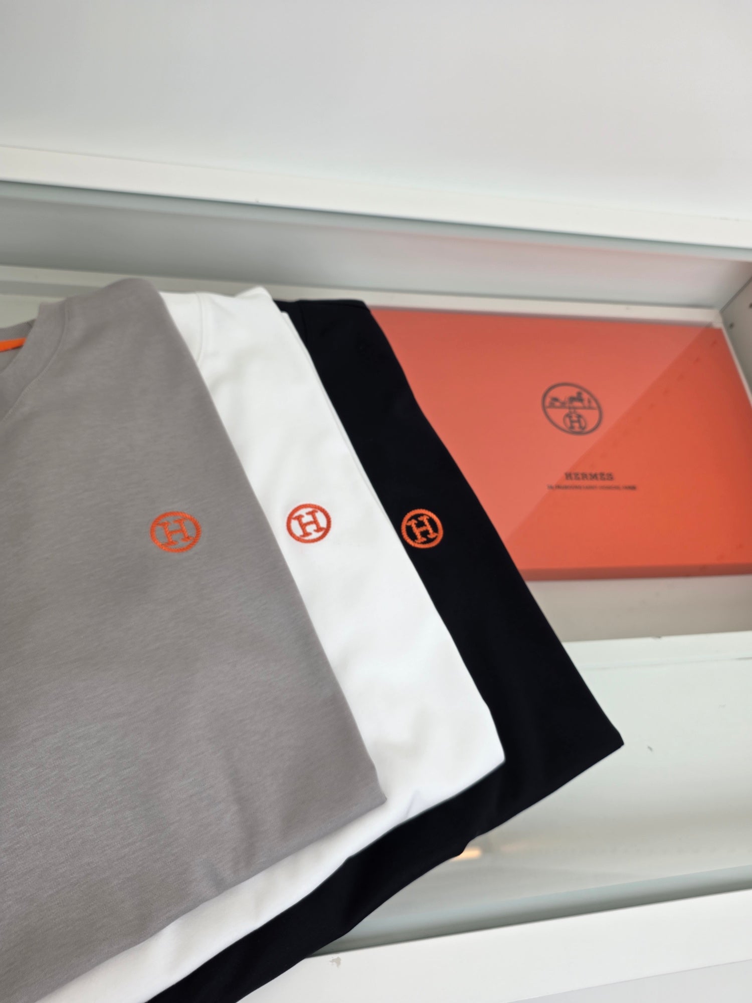 White, Grey and Black T-Shirt - FashionHype.xyz