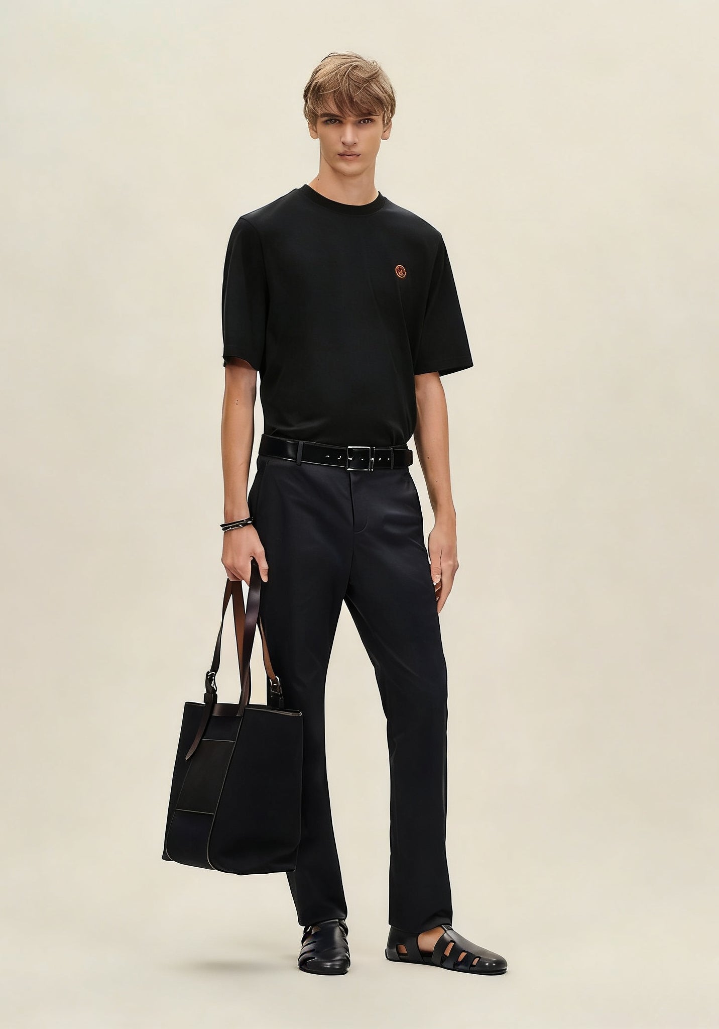 White, Grey and Black T-Shirt - FashionHype.xyz