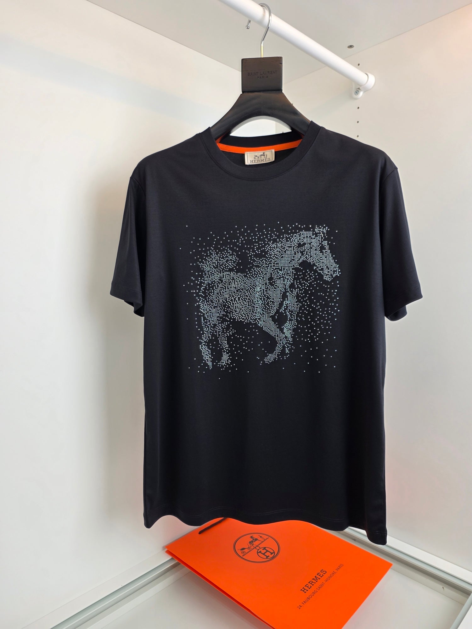 Black, Off-white and White T-Shirt