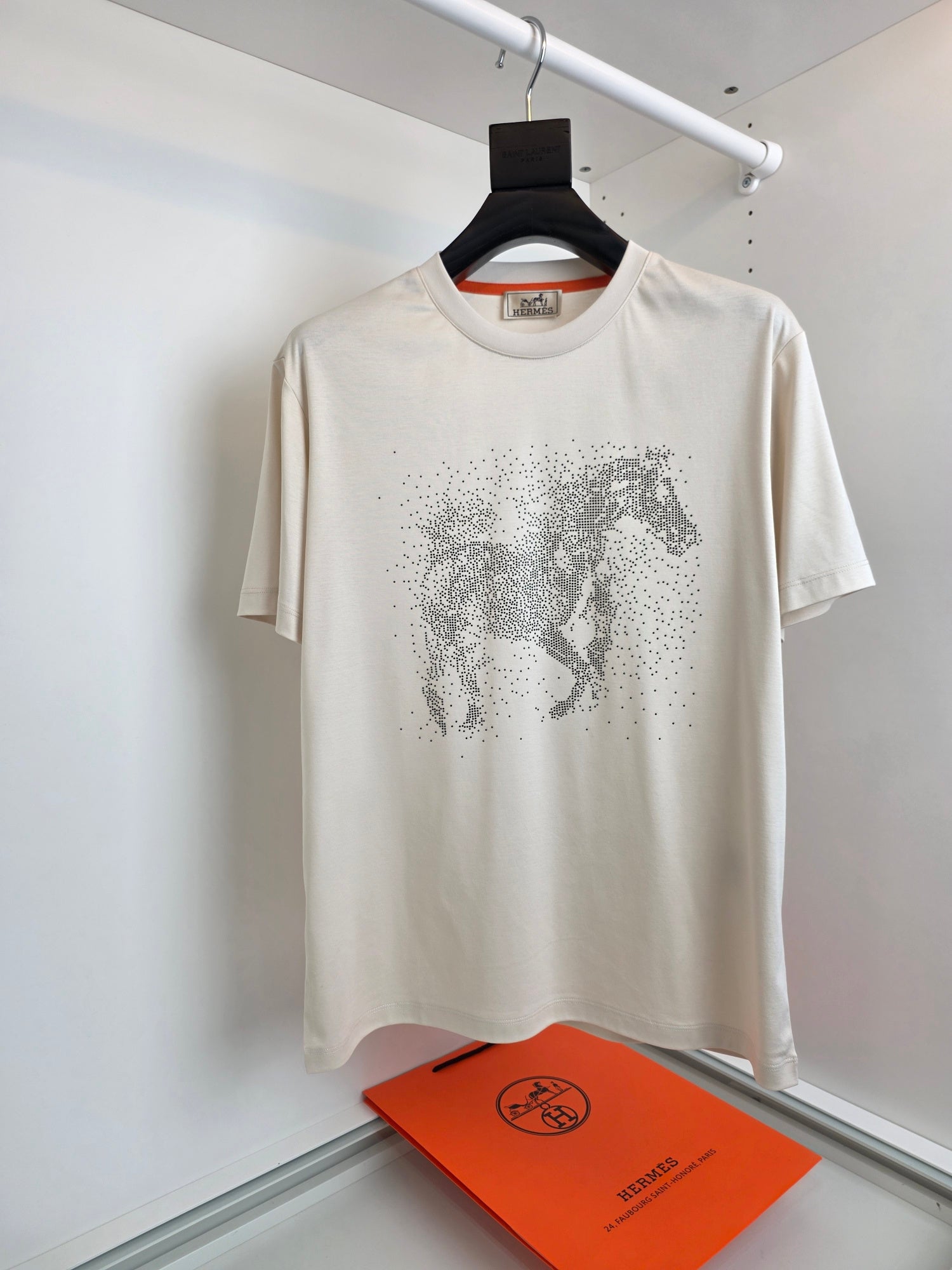 Black, Off-white and White T-Shirt