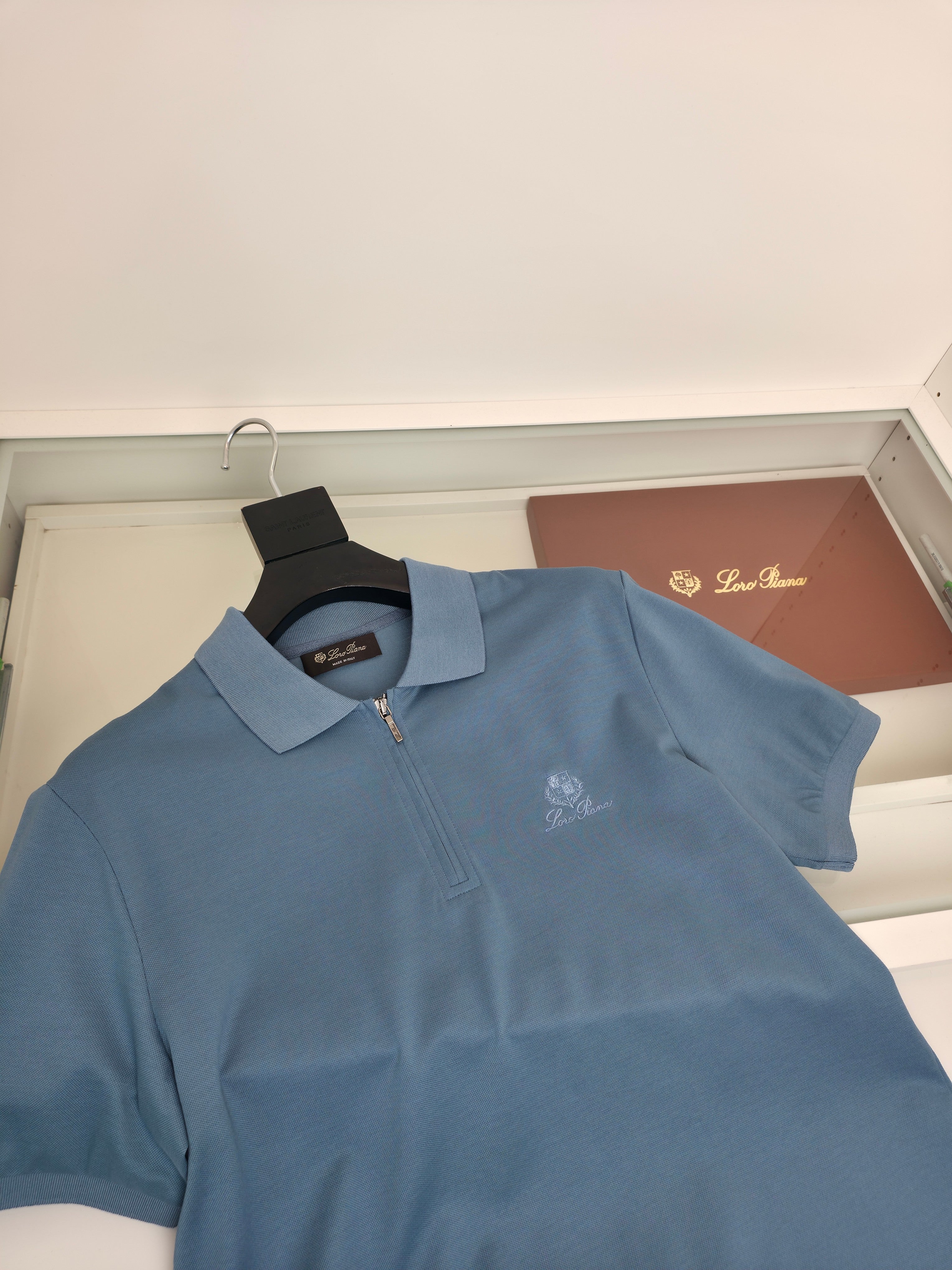 Black, Blue and Brown Polo