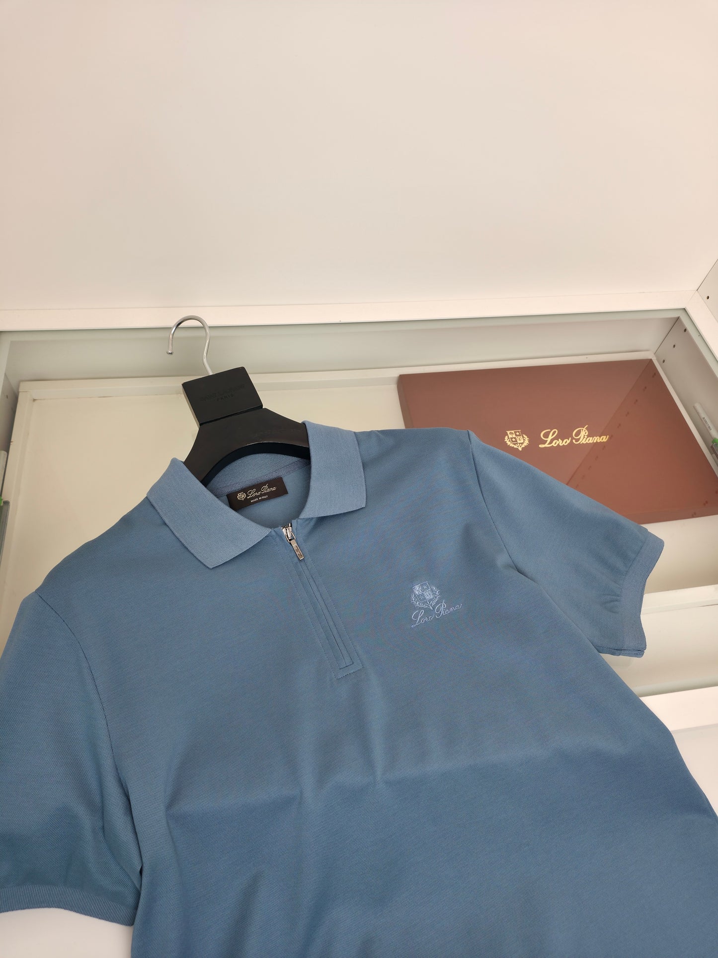 Black, Blue and Brown Polo