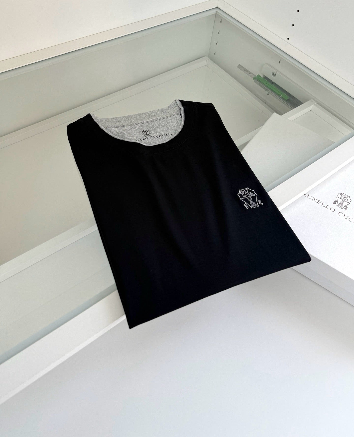Black, Red, Blue and White T-Shirt