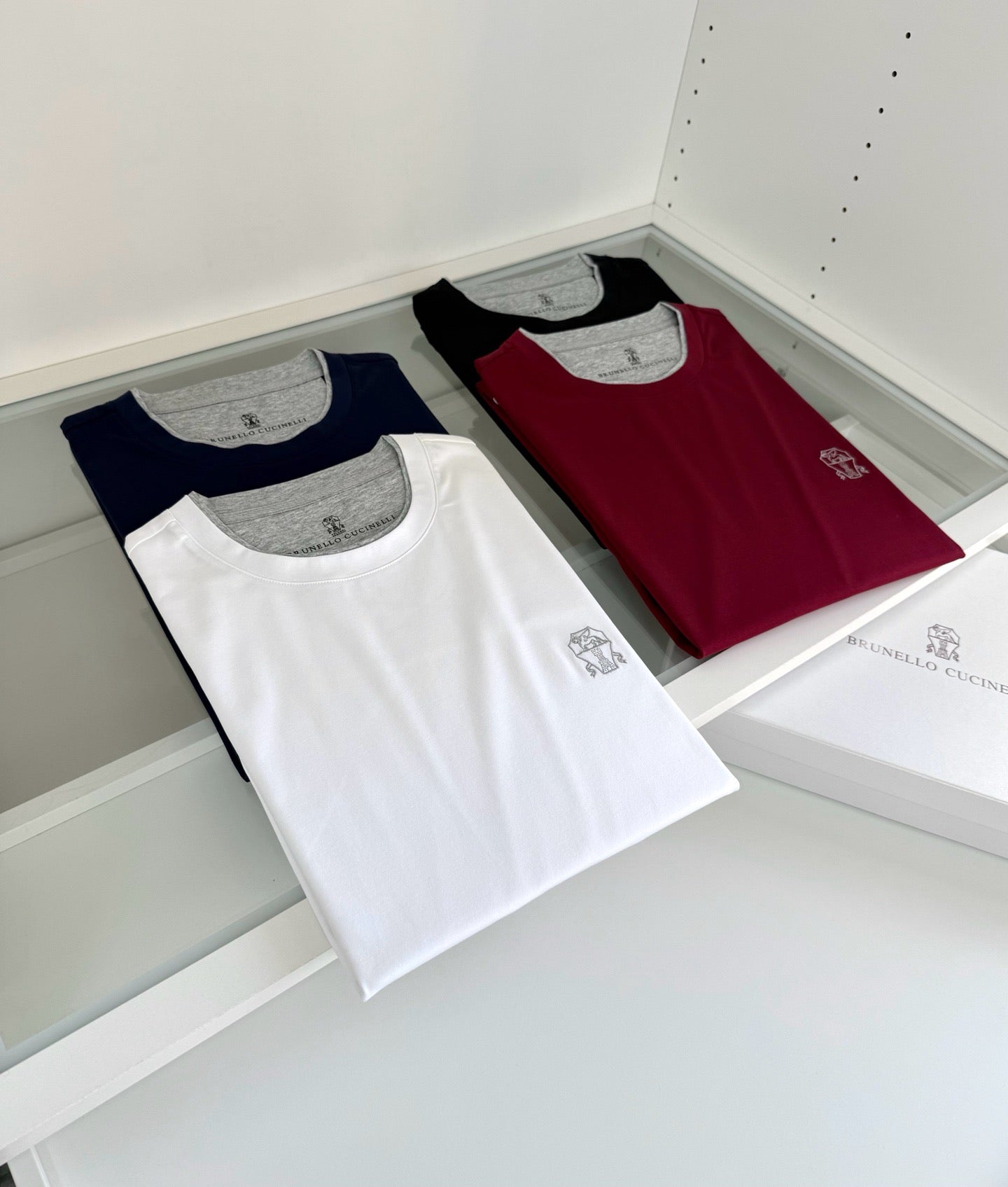 Black, Red, Blue and White T-Shirt