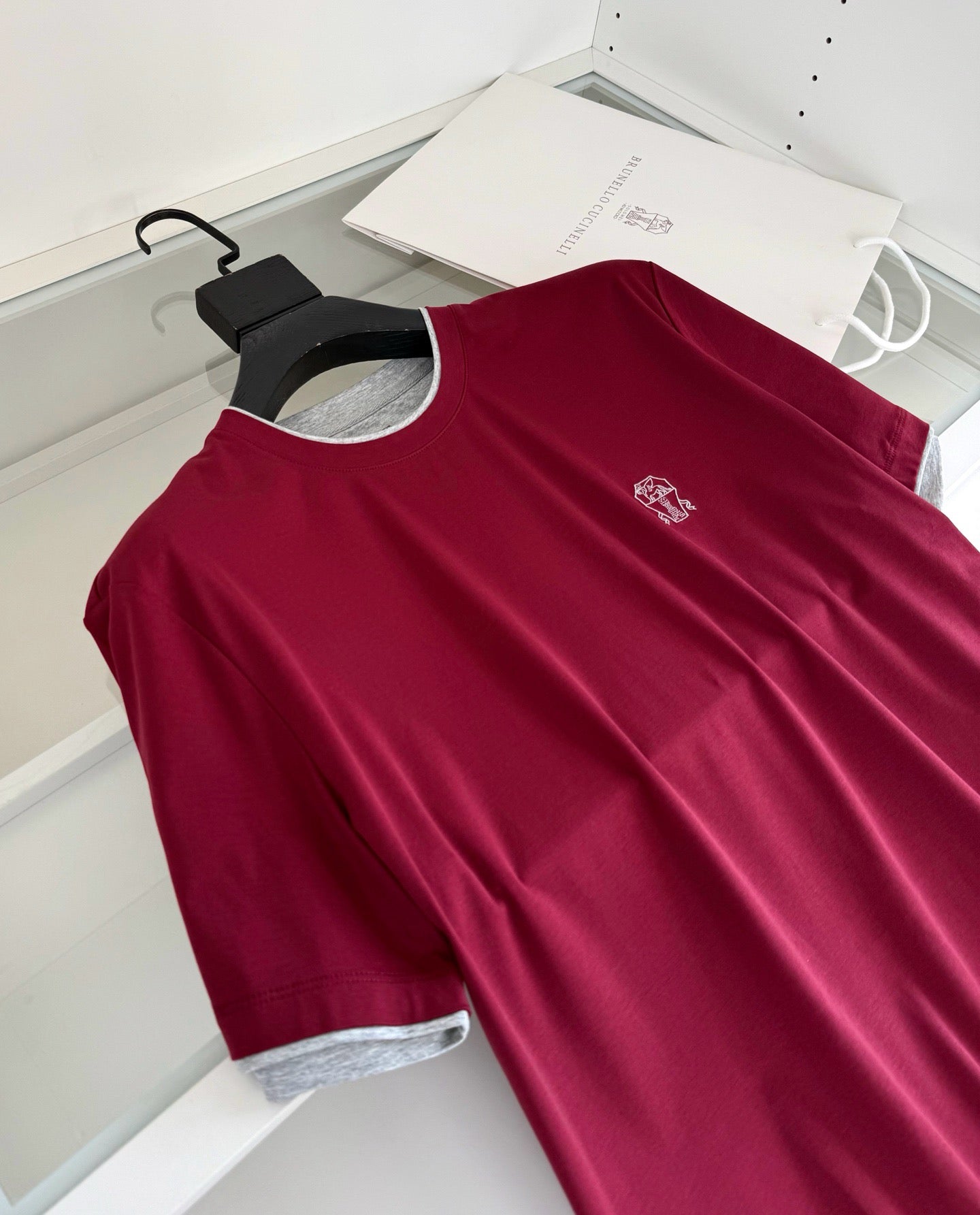 Black, Red, Blue and White T-Shirt