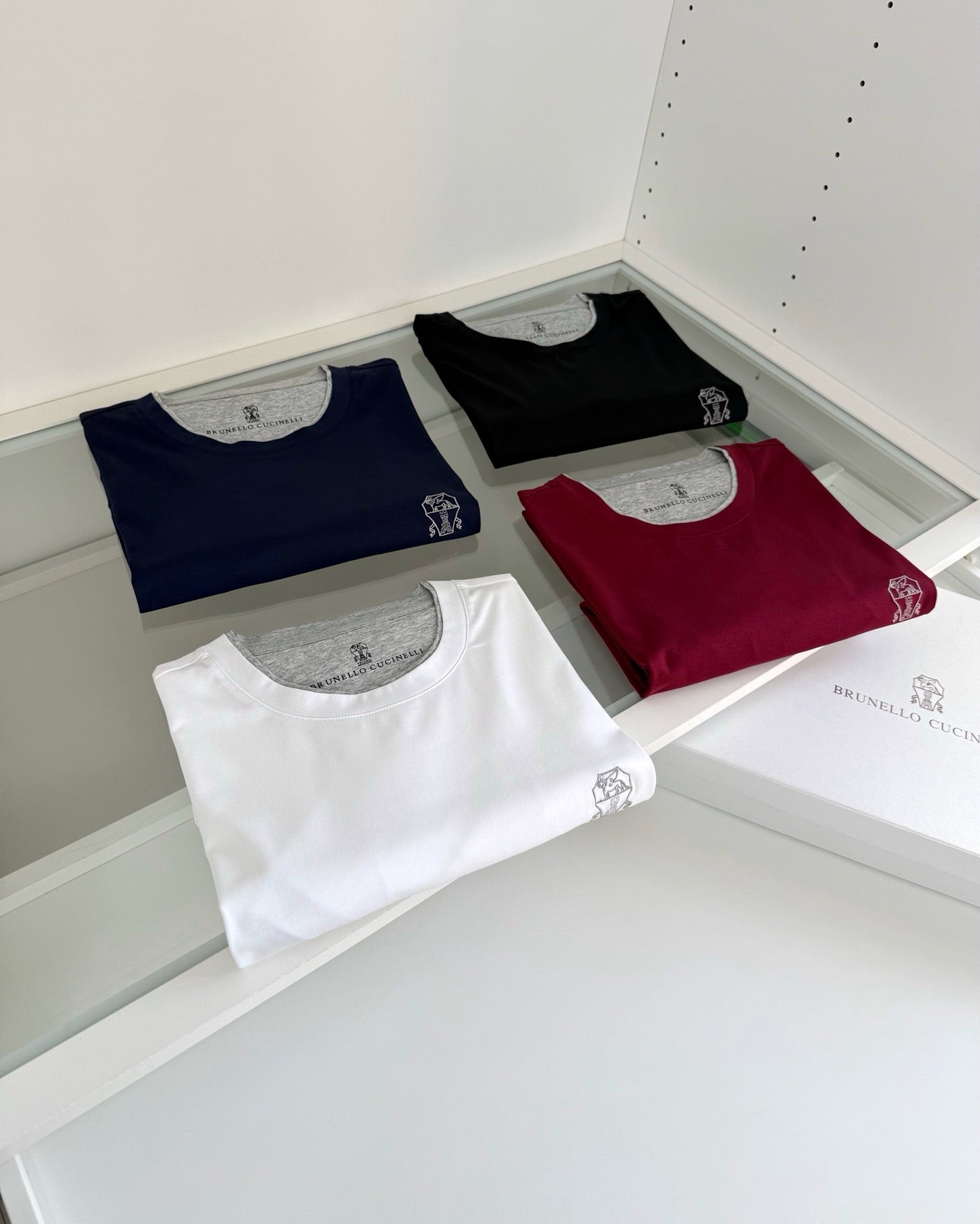 Black, Red, Blue and White T-Shirt