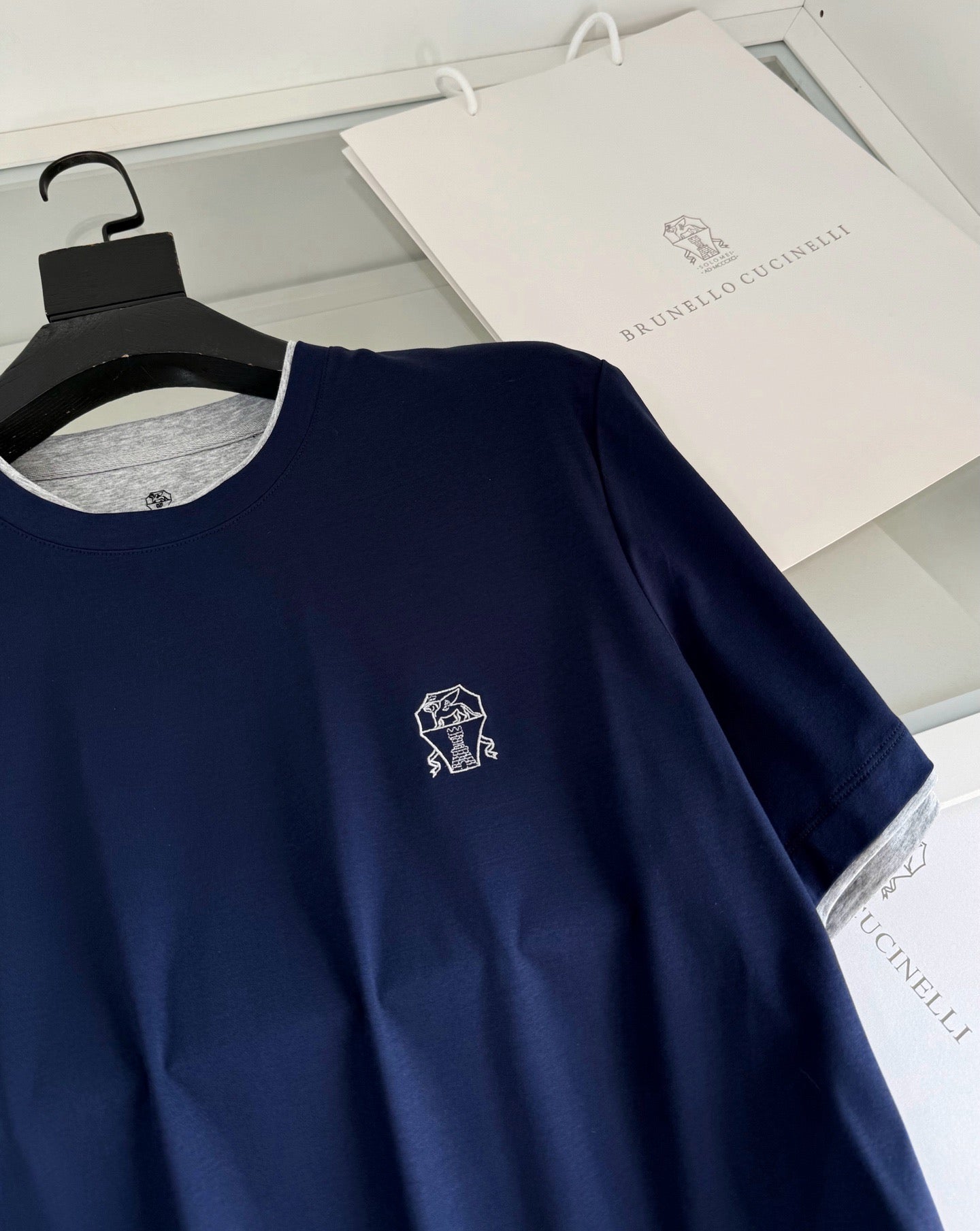 Black, Red, Blue and White T-Shirt