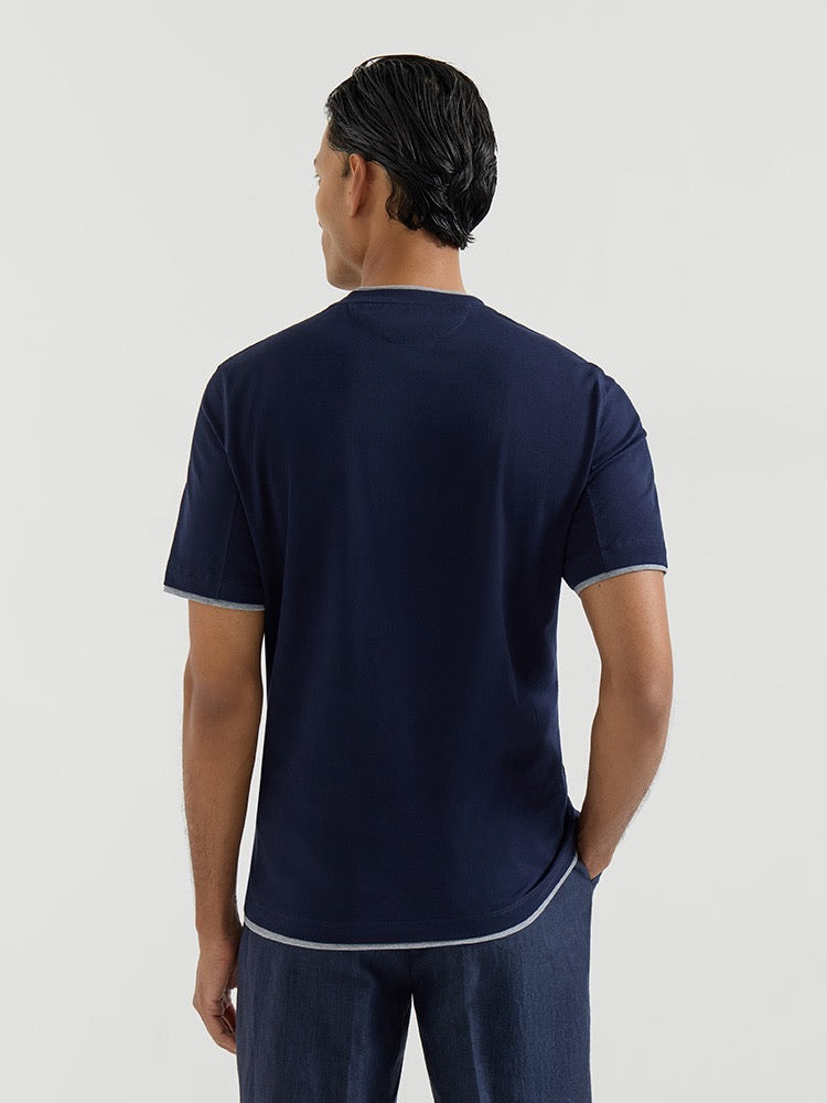 Black, Red, Blue and White T-Shirt