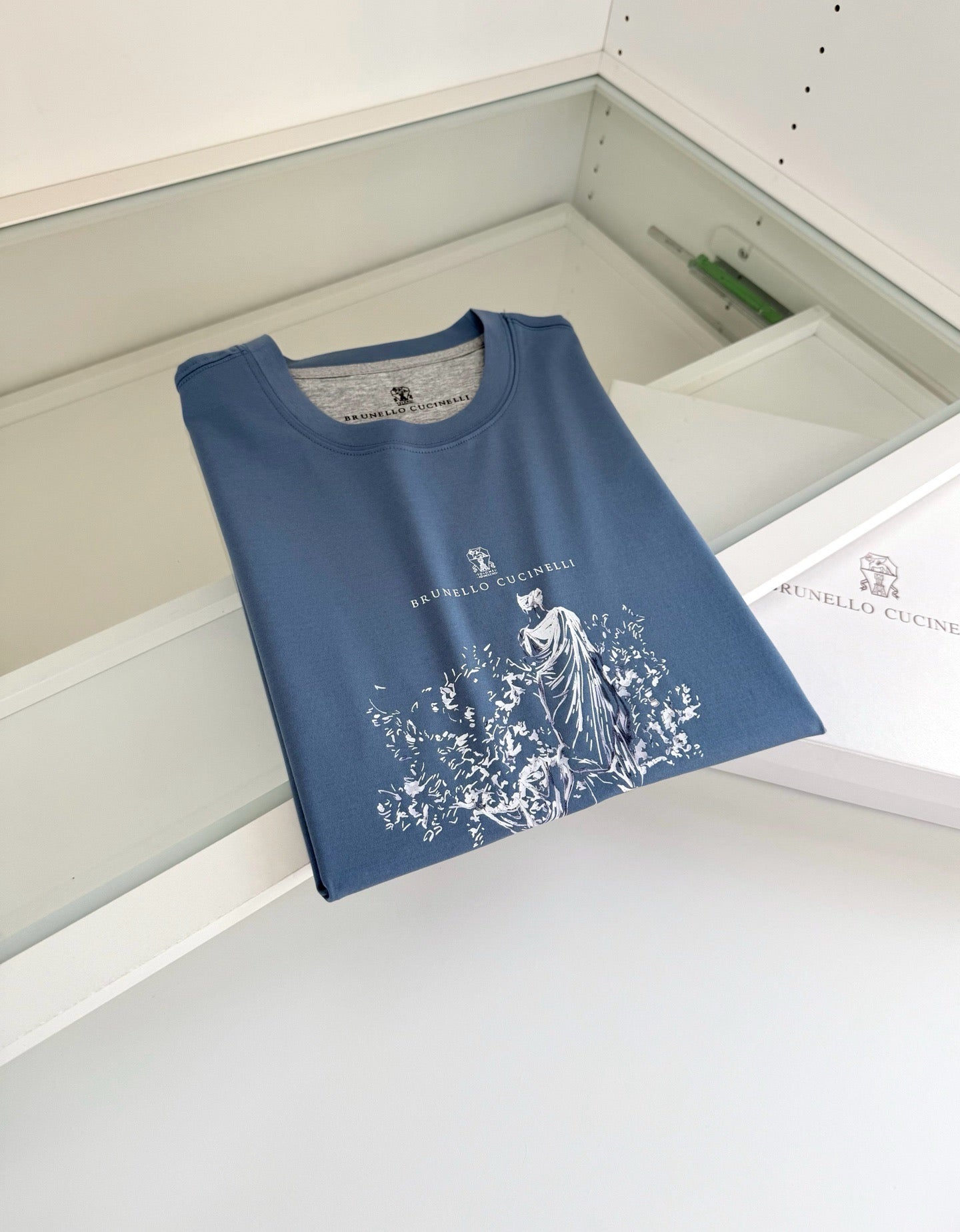 Red, Blue and White T-Shirt - FashionHype.xyz