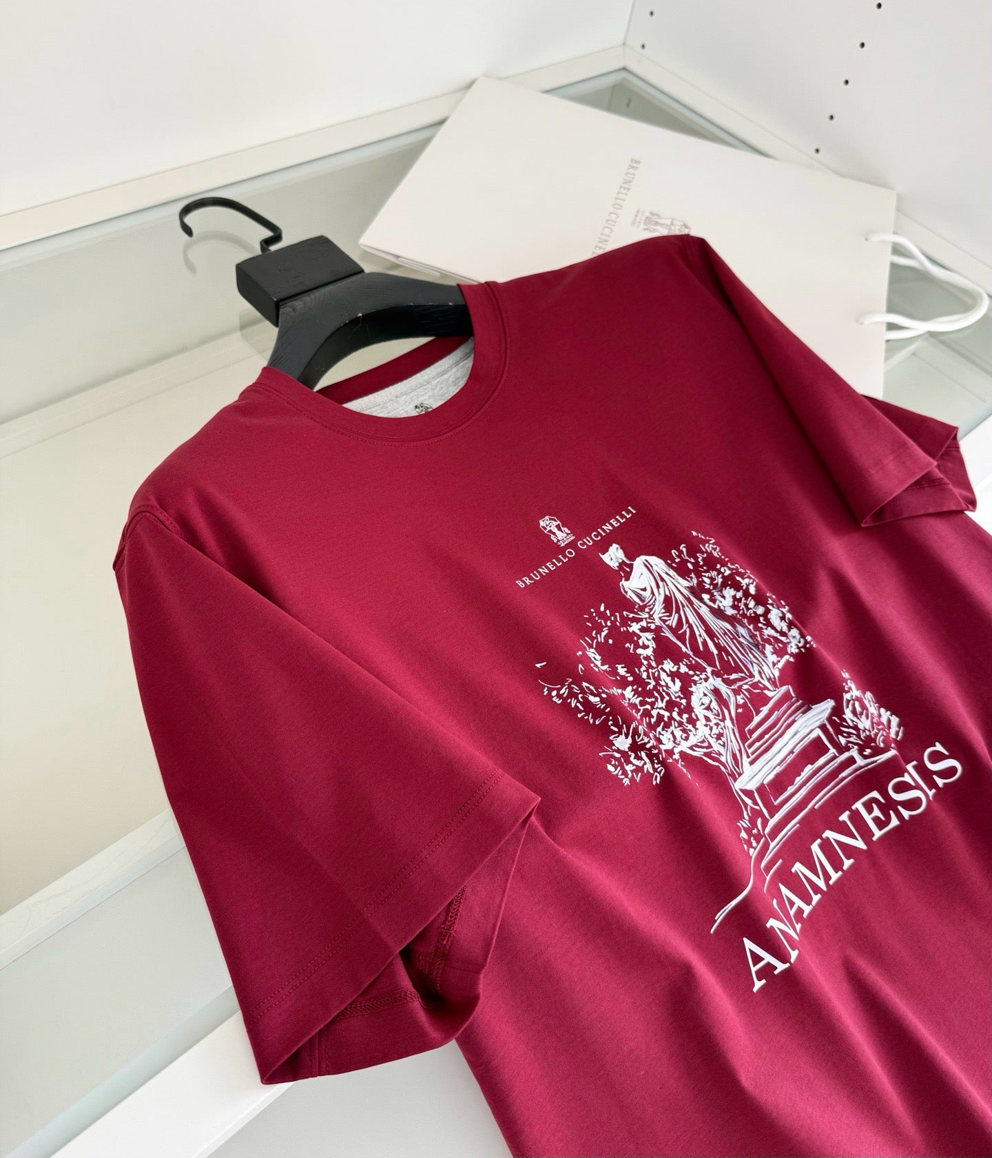 Red, Blue and White T-Shirt - FashionHype.xyz