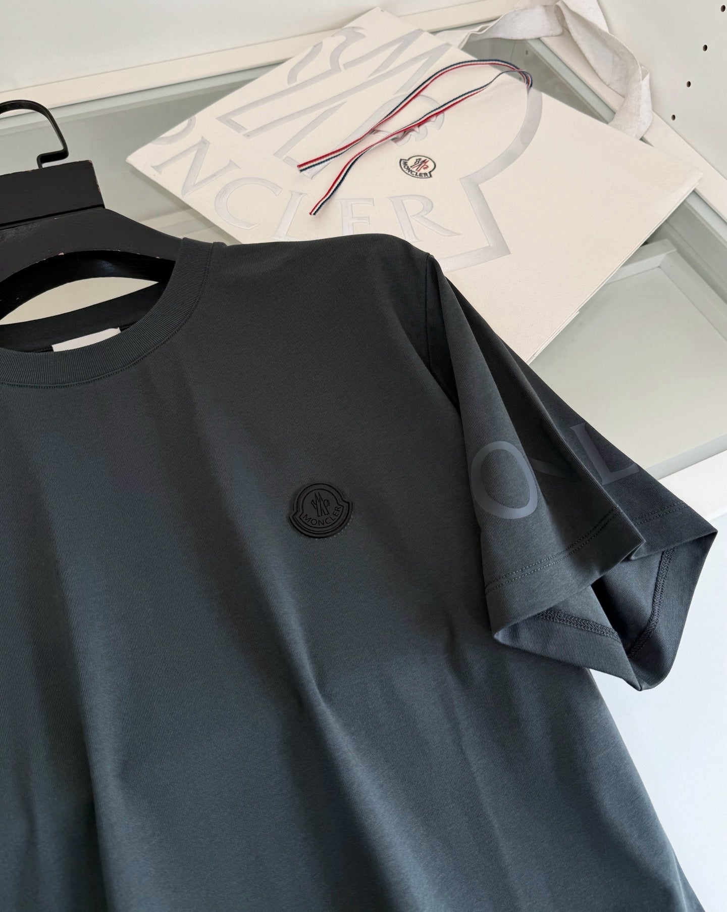 Black, Orange and White T-Shirt - FashionHype.xyz