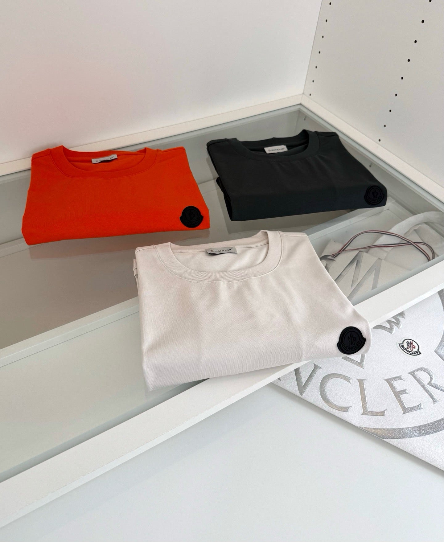 Black, Orange and White T-Shirt - FashionHype.xyz