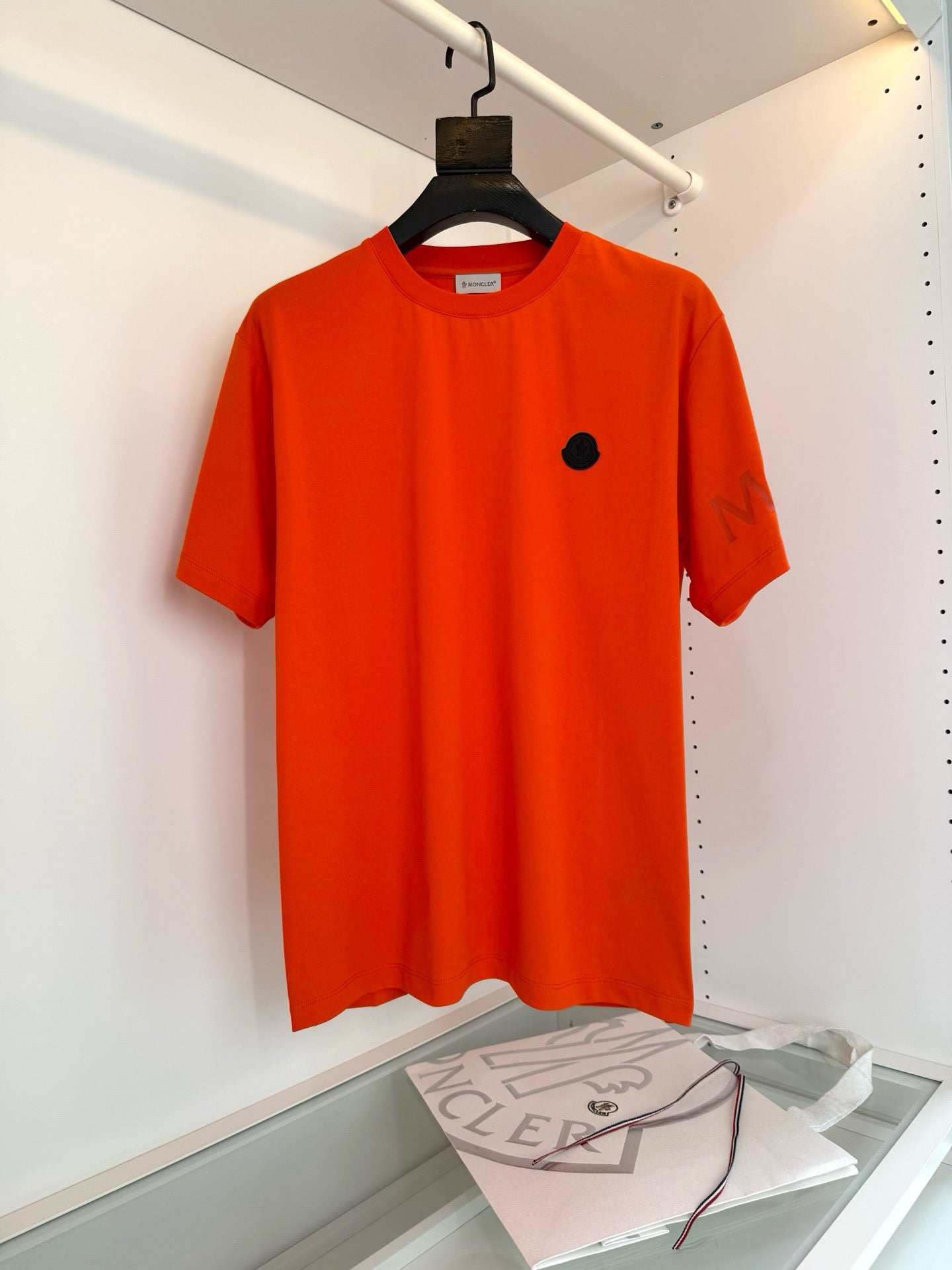 Black, Orange and White T-Shirt - FashionHype.xyz