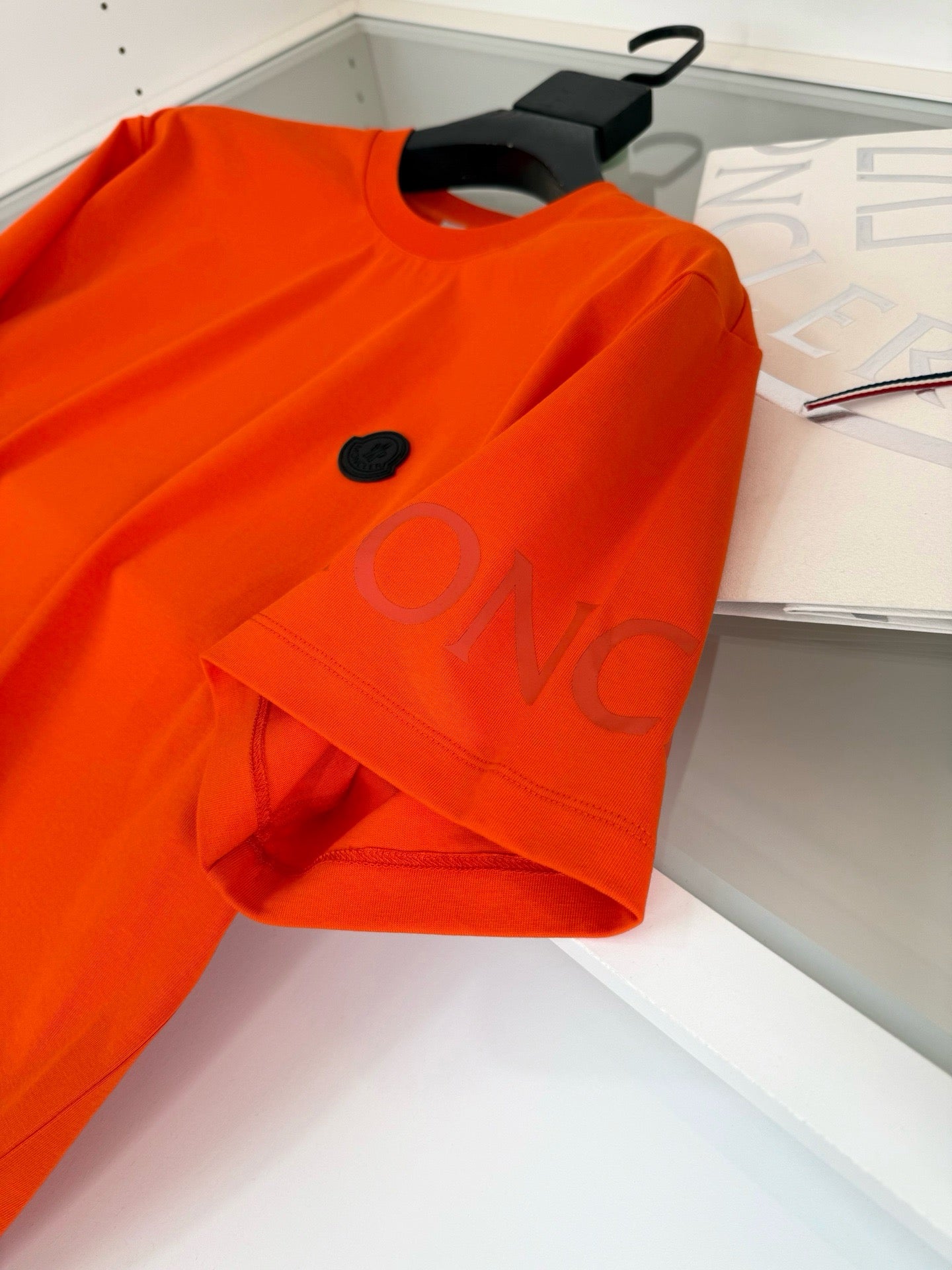 Black, Orange and White T-Shirt - FashionHype.xyz