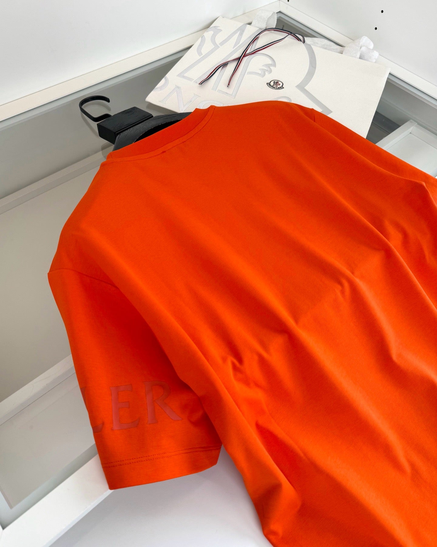 Black, Orange and White T-Shirt - FashionHype.xyz