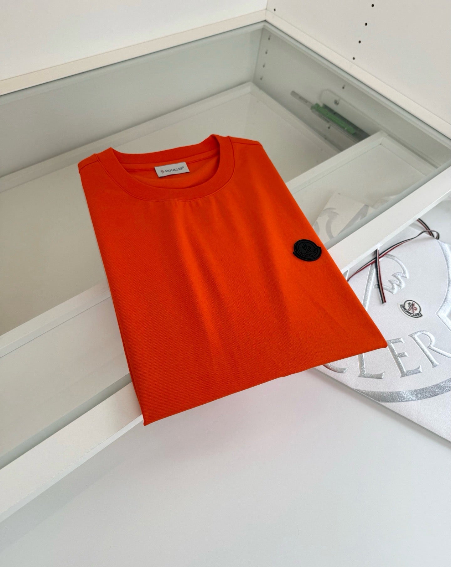 Black, Orange and White T-Shirt - FashionHype.xyz