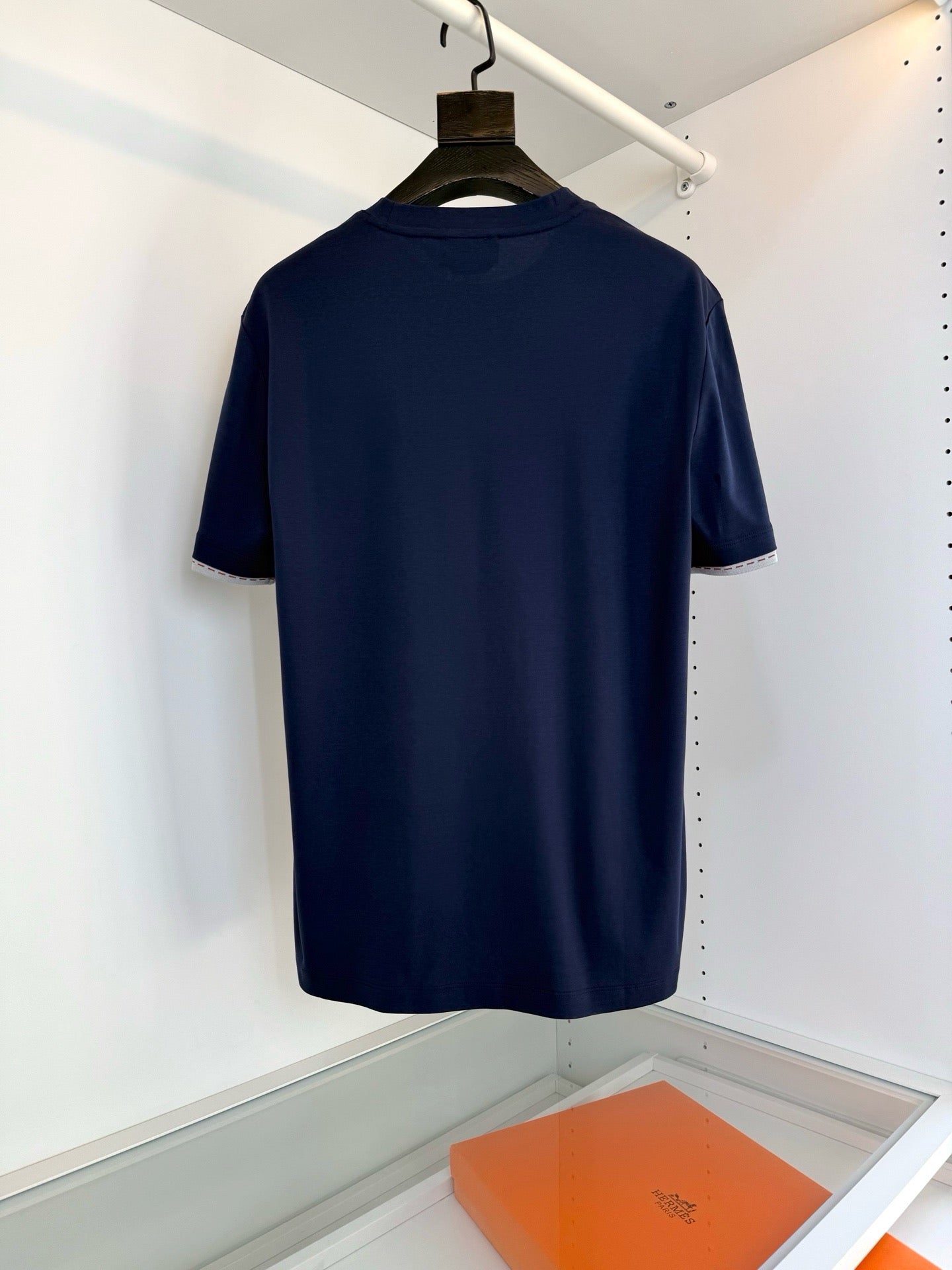 Blue, Orange brown and White T-Shirt