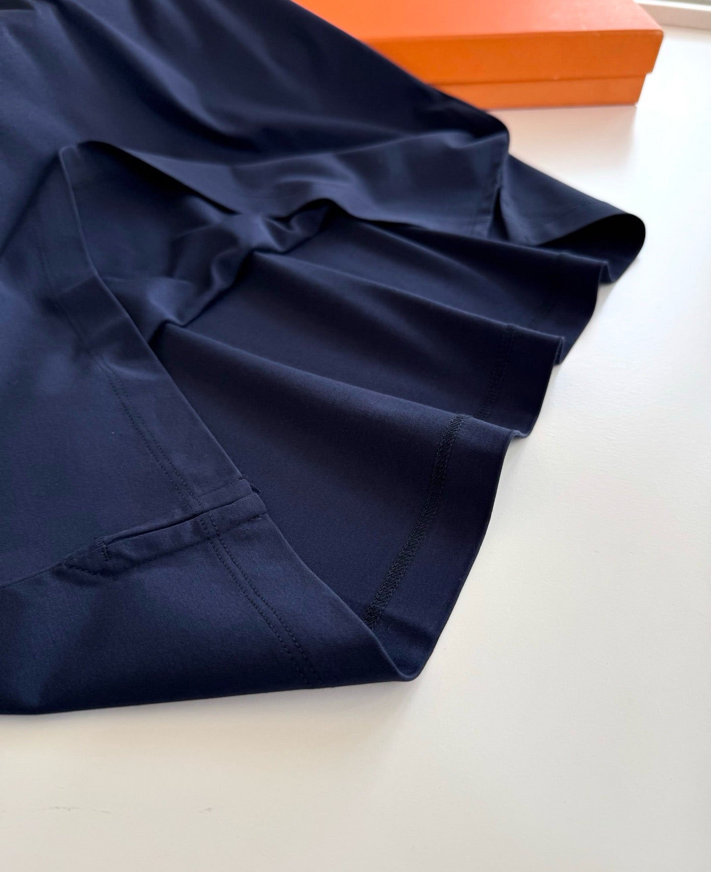 Blue, Orange brown and White T-Shirt