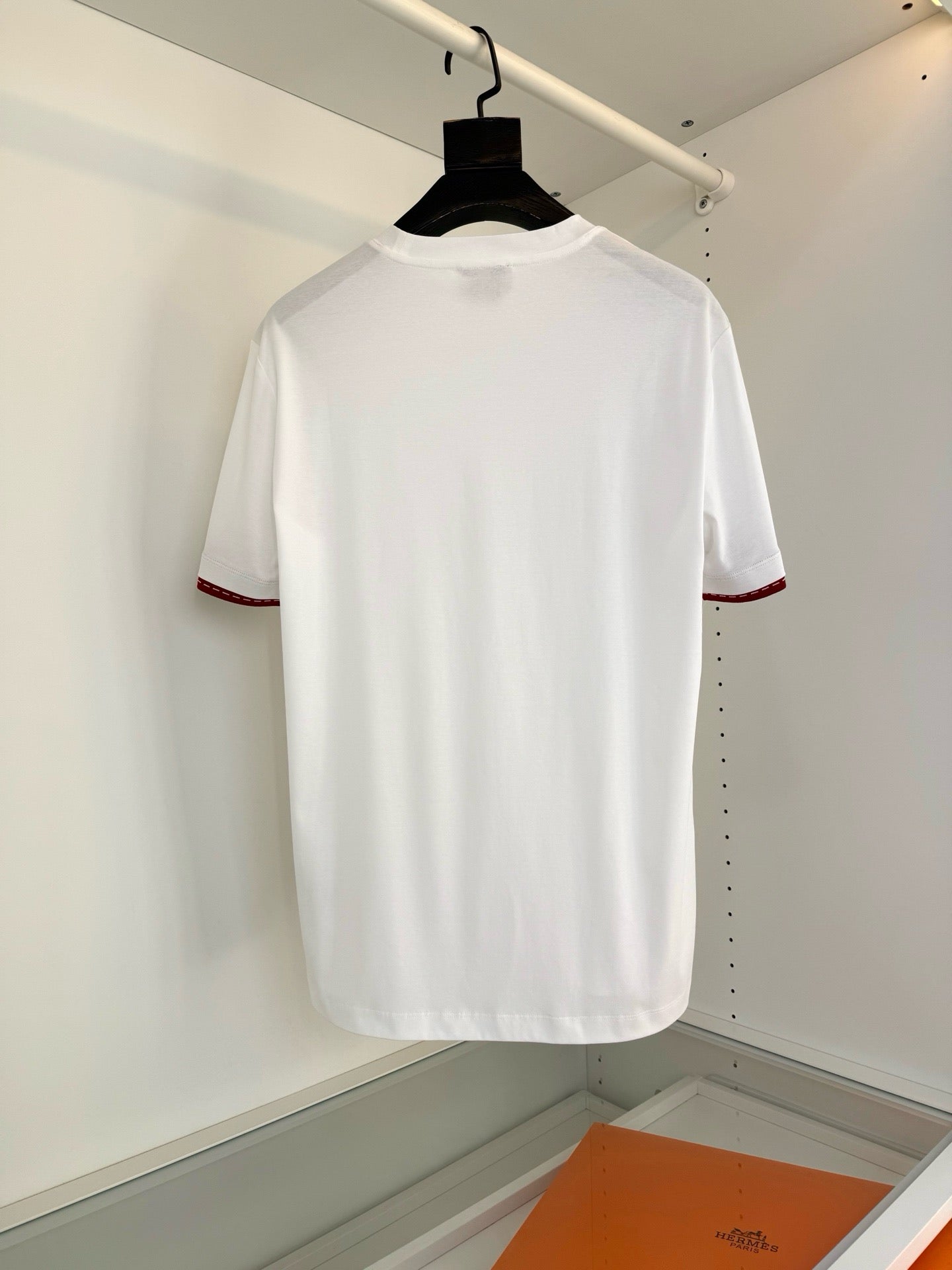 Blue, Orange brown and White T-Shirt