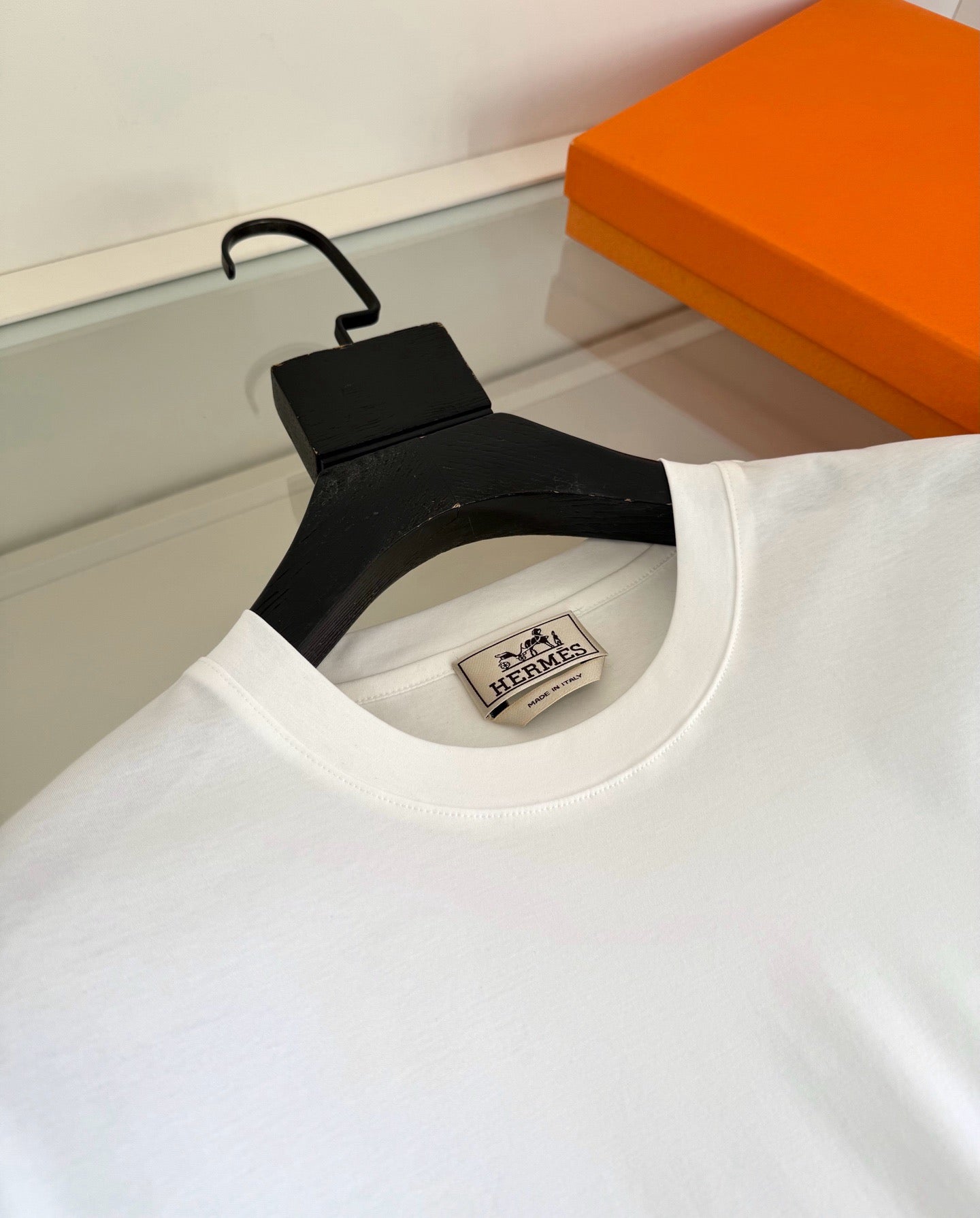 Blue, Orange brown and White T-Shirt