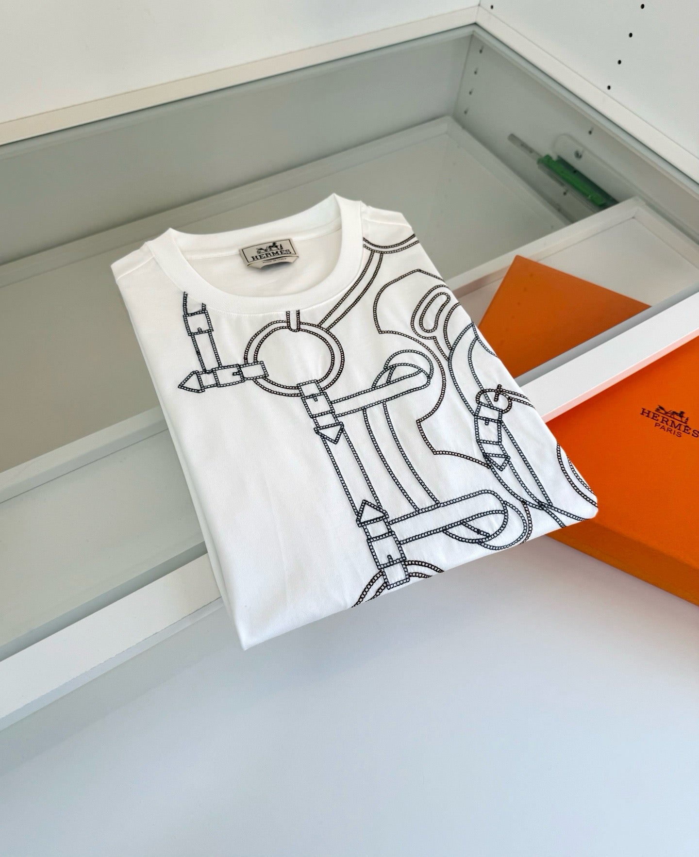Black, Grey and White T-Shirt