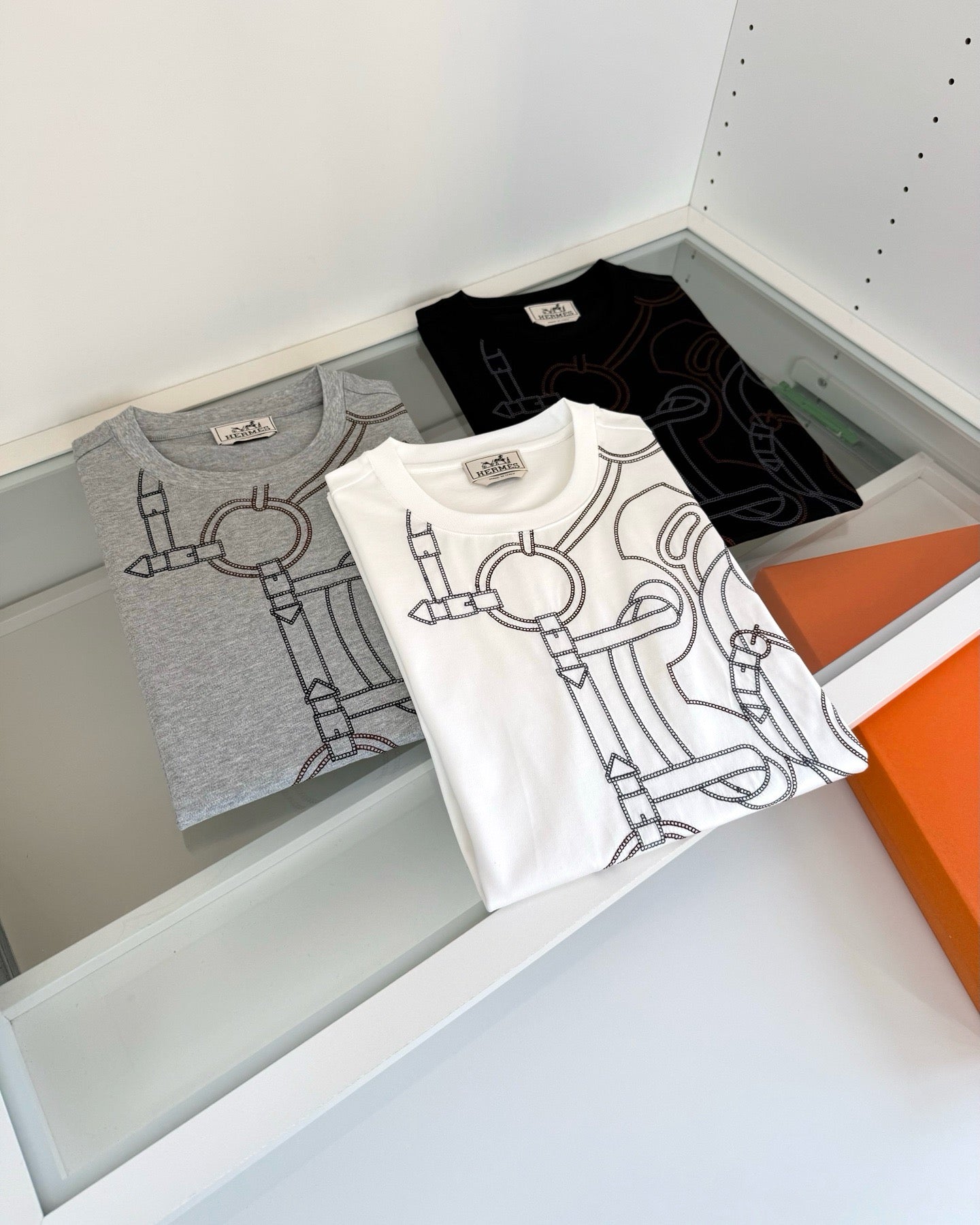 Black, Grey and White T-Shirt
