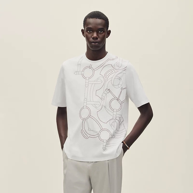 Black, Grey and White T-Shirt