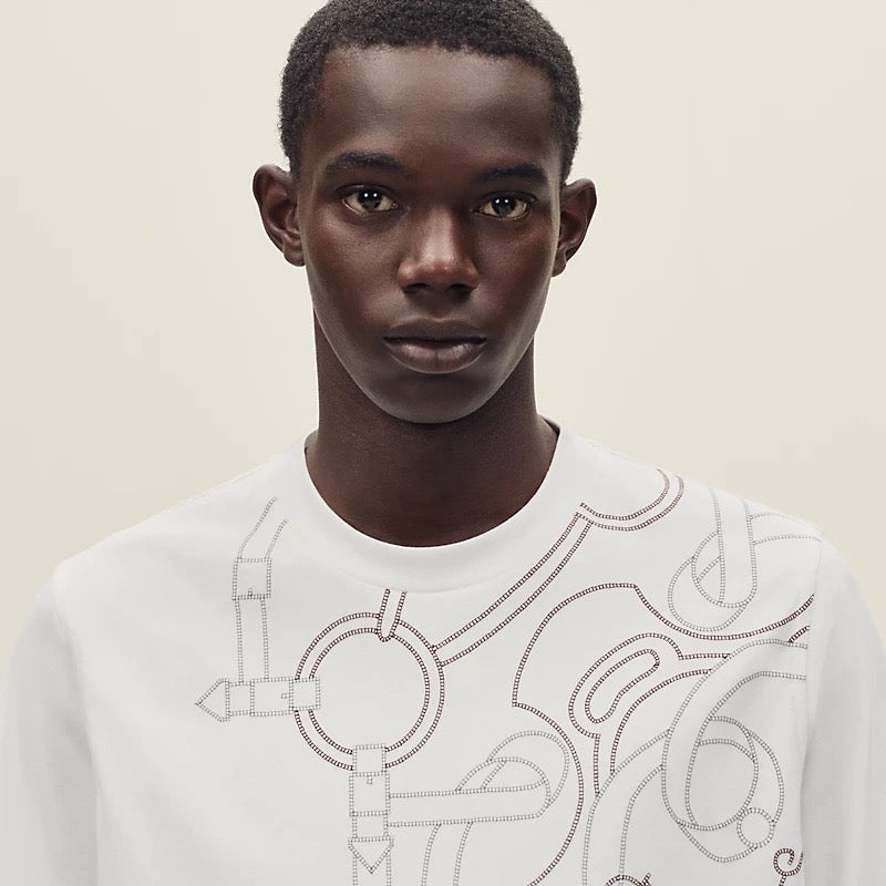 Black, Grey and White T-Shirt