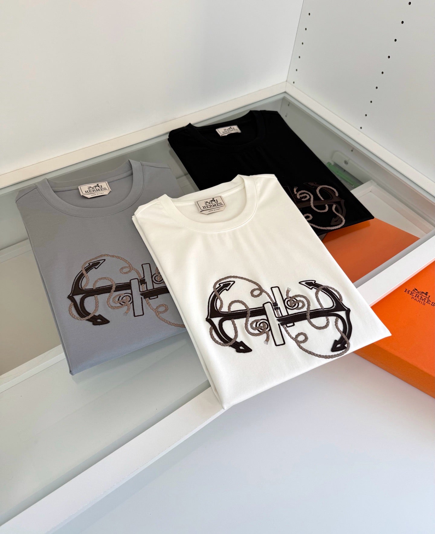 Black, Grey and White T-Shirt