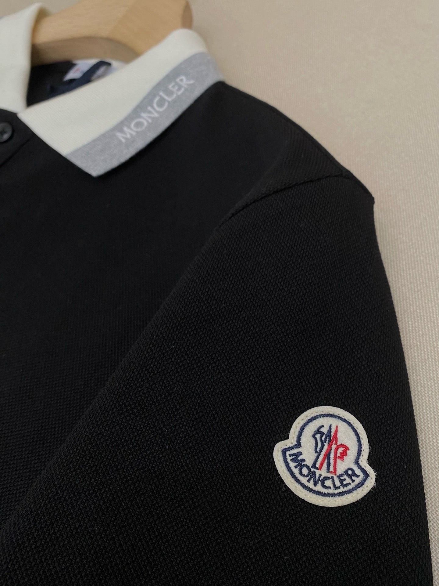 Black and White Polo - FashionHype.xyz
