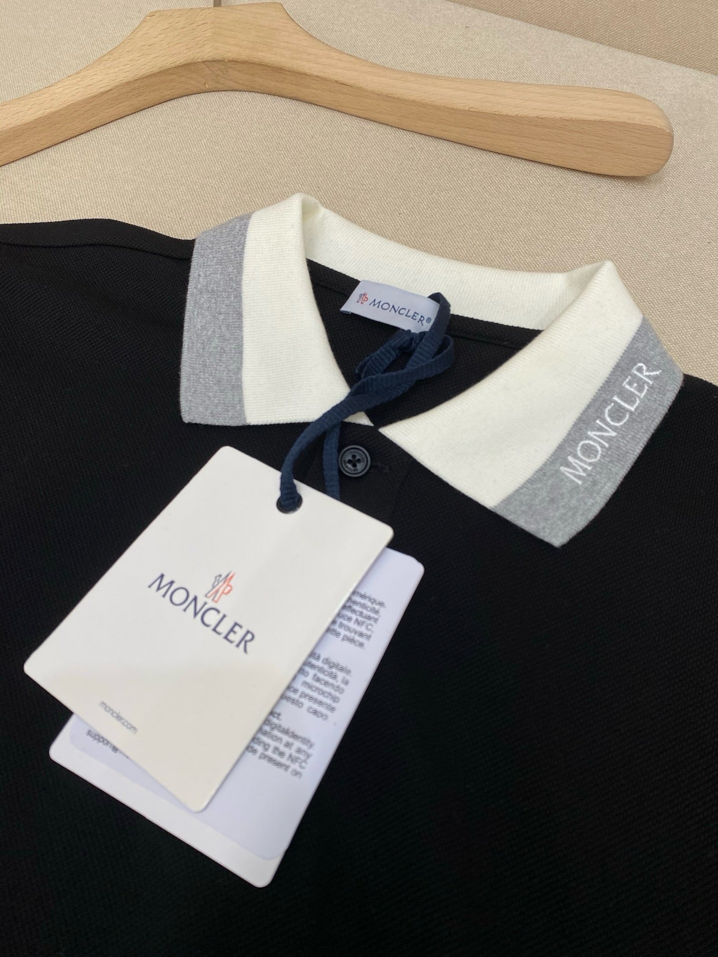 Black and White Polo - FashionHype.xyz