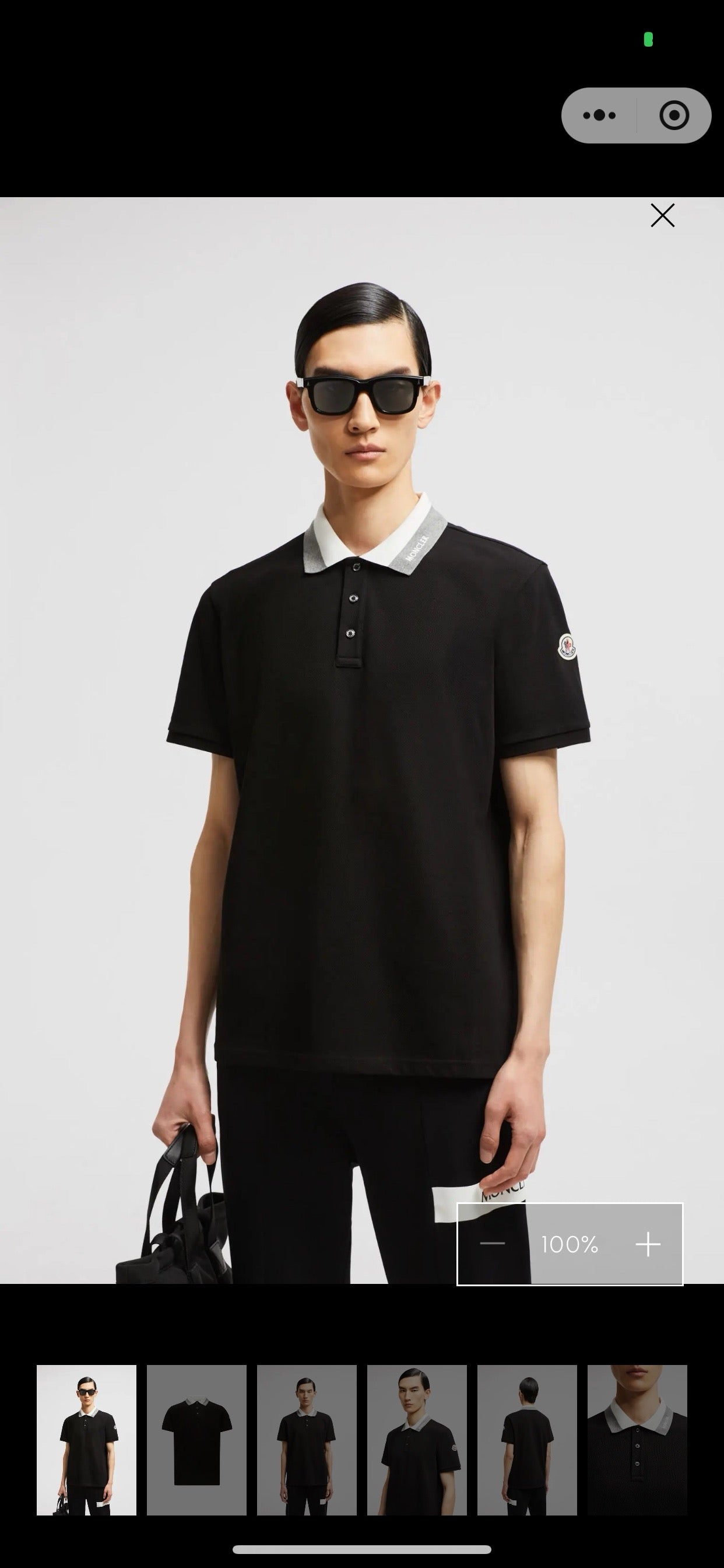 Black and White Polo - FashionHype.xyz