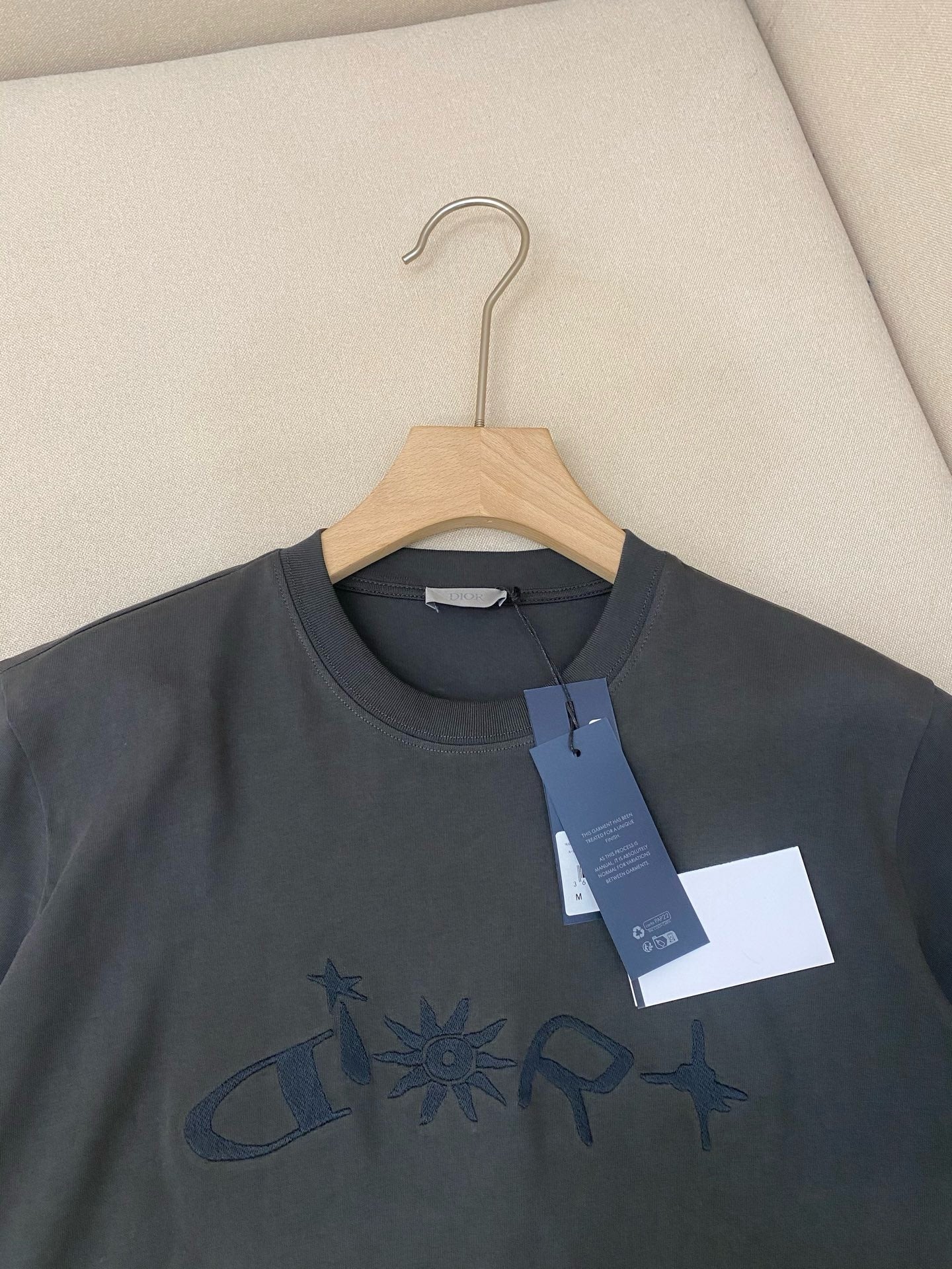 Dark Grey and White T-Shirt