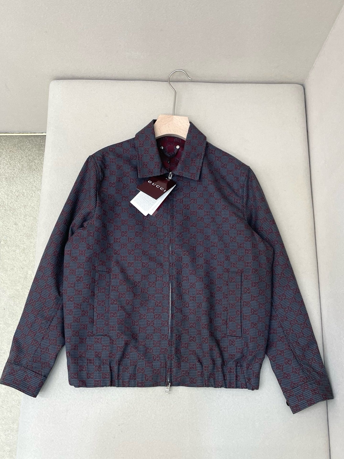 Blue brown Jacket - FashionHype.xyz