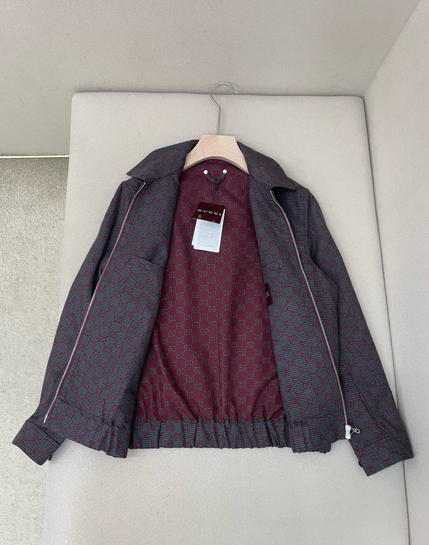 Blue brown Jacket - FashionHype.xyz