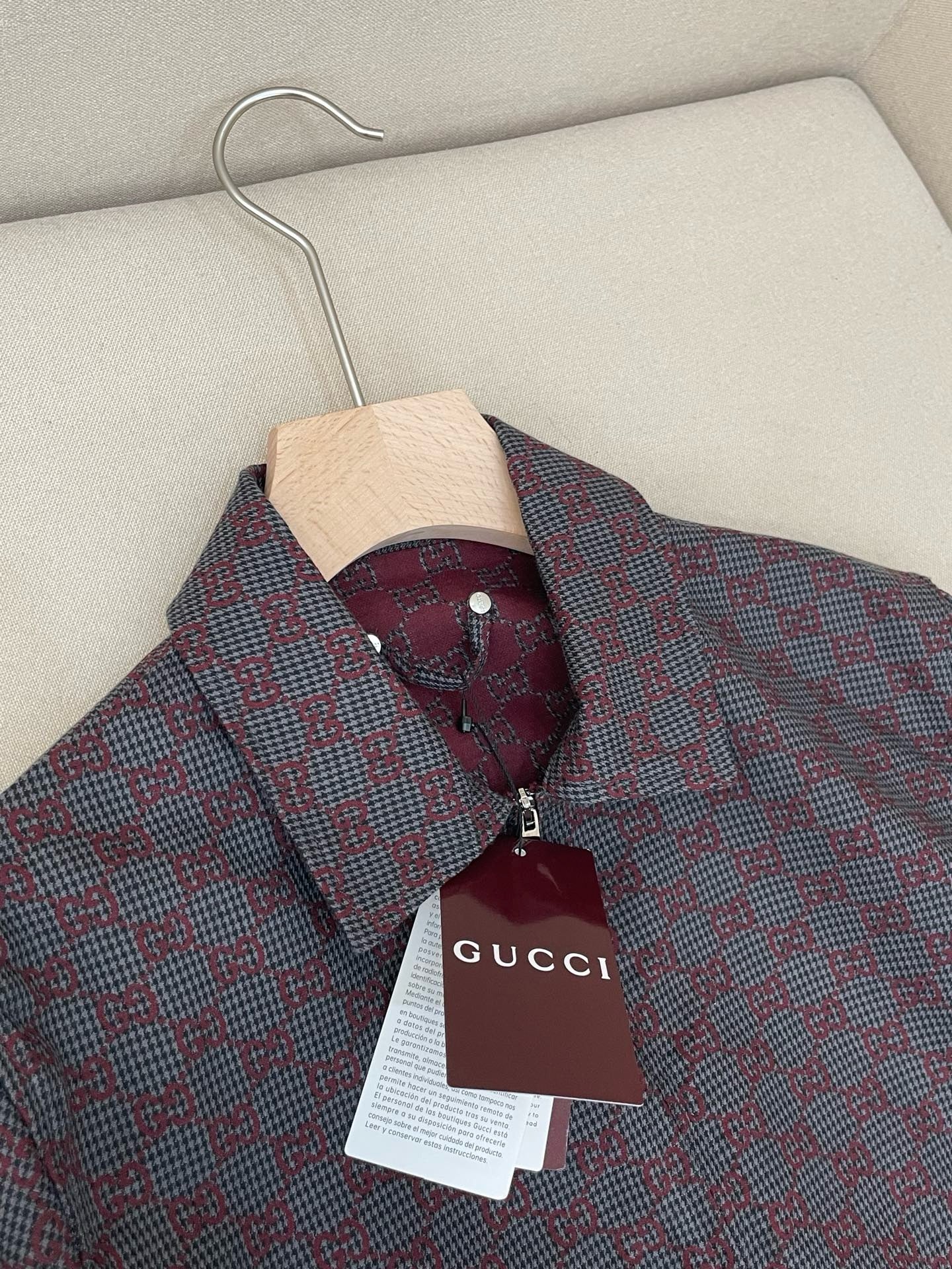 Blue brown Jacket - FashionHype.xyz