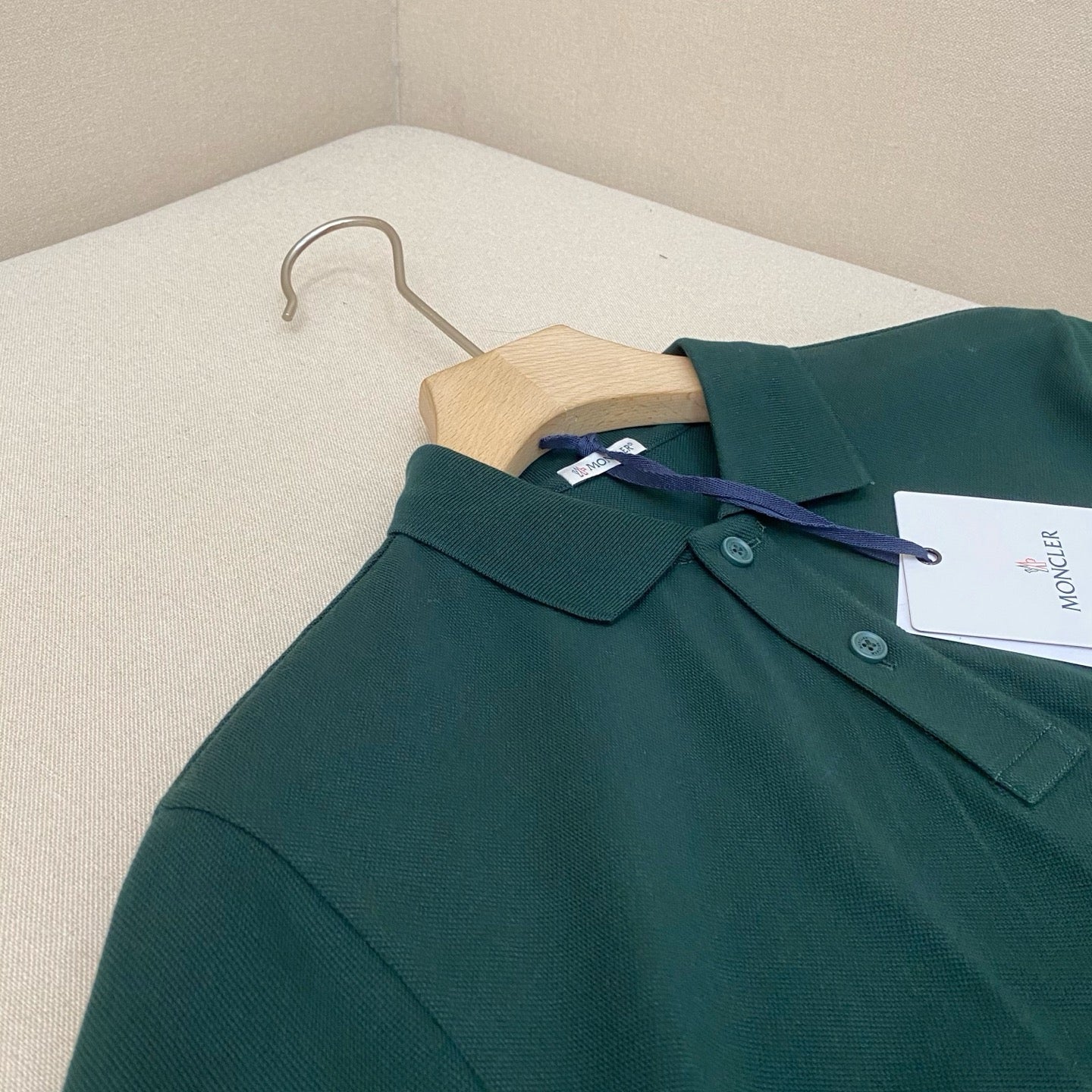 White, Black and Dark green Polo
