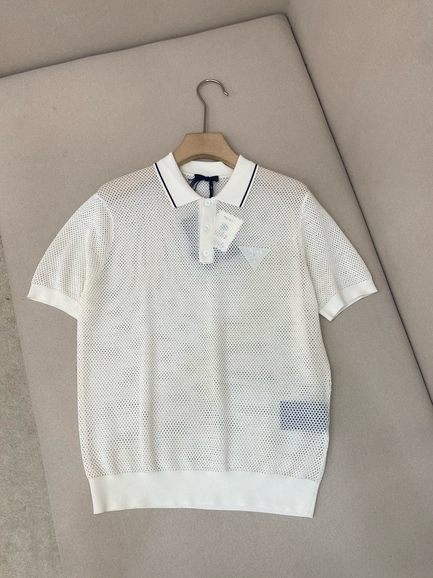 White and Sky blue Polo